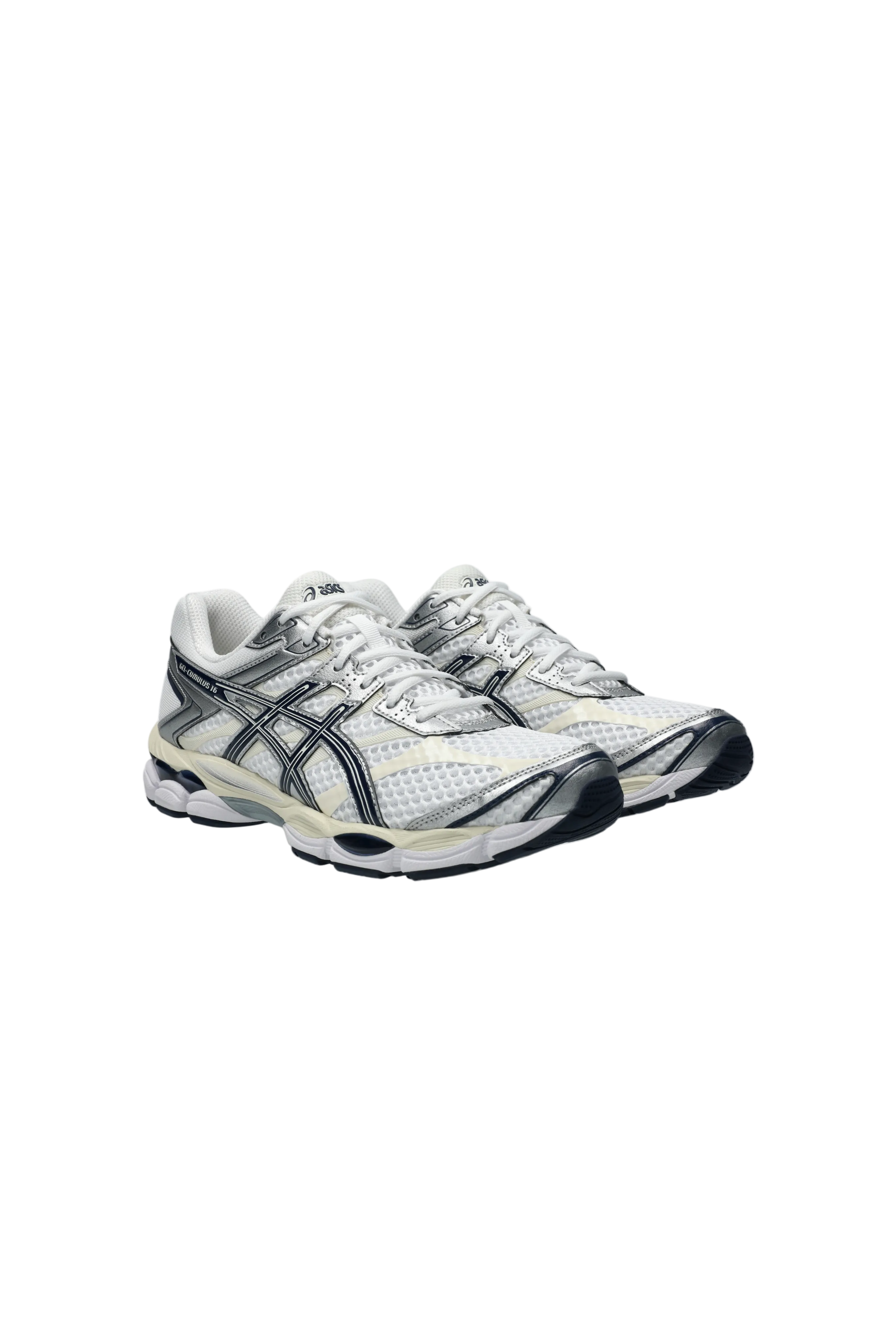 Asics Gel Cumulus 16 Unisex White Midnight סניקרס ג'ל קומולוס 16 יוניסקס - Butterfly Sneakers