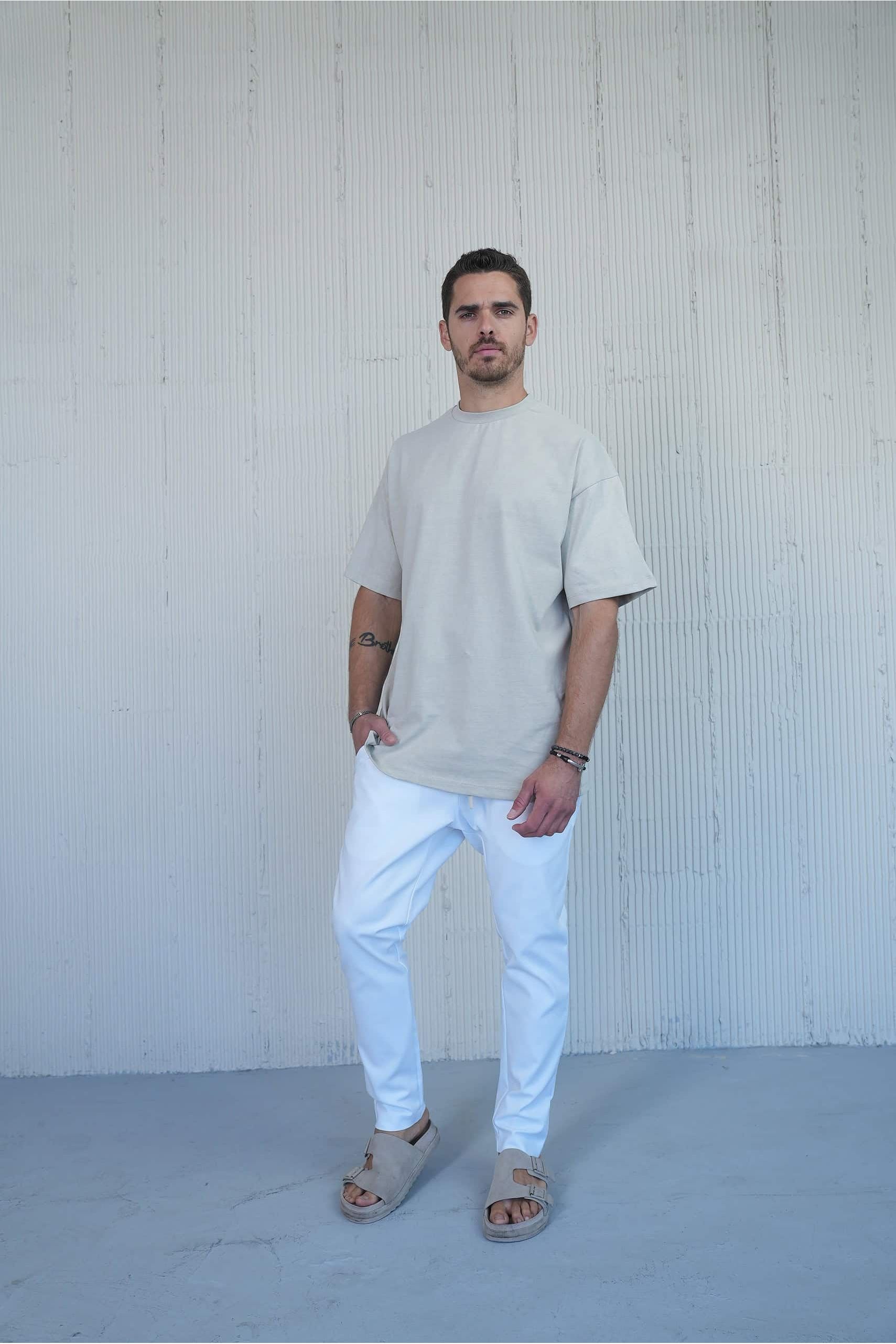 Classic T-Shirt Oversized - concrete gray - Butterfly Sneakers