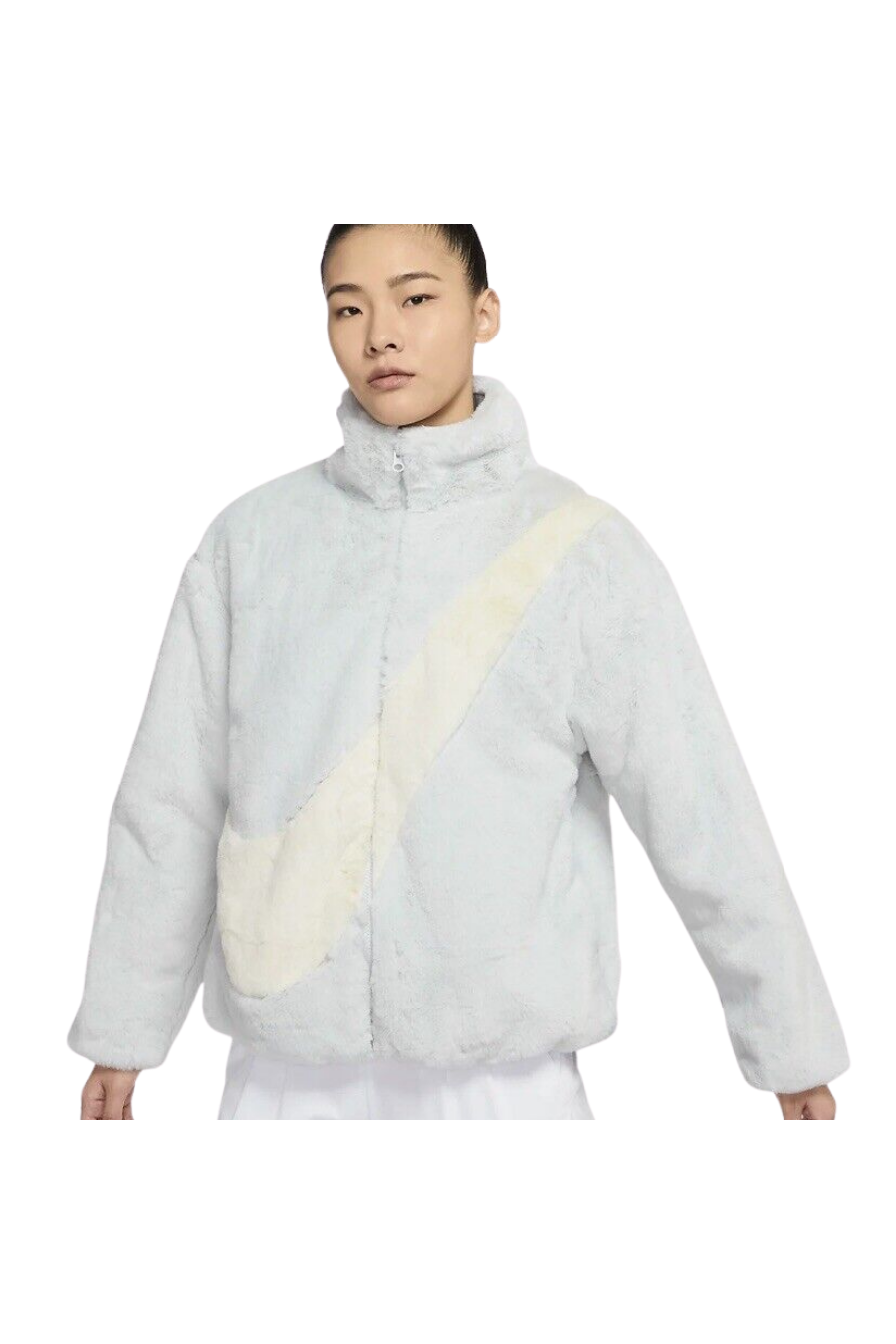 Nike Women's Faux Fur Jacket - Butterfly Sneakers