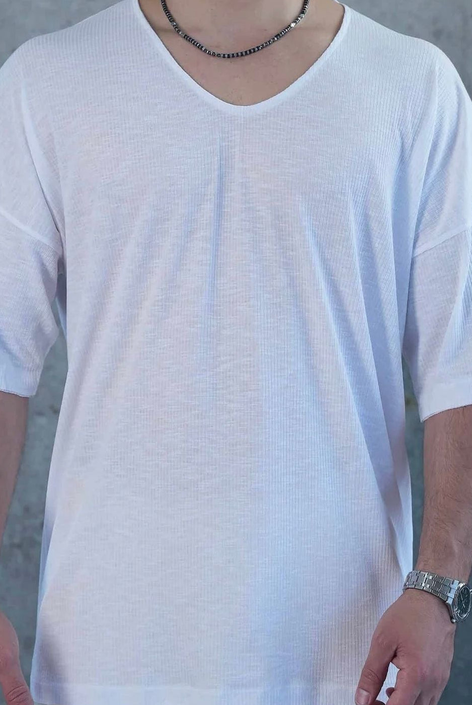 LINEN T SHIRT - WHITE - Butterfly Sneakers
