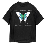 Black T-shirt - Butterfly Sneakers
