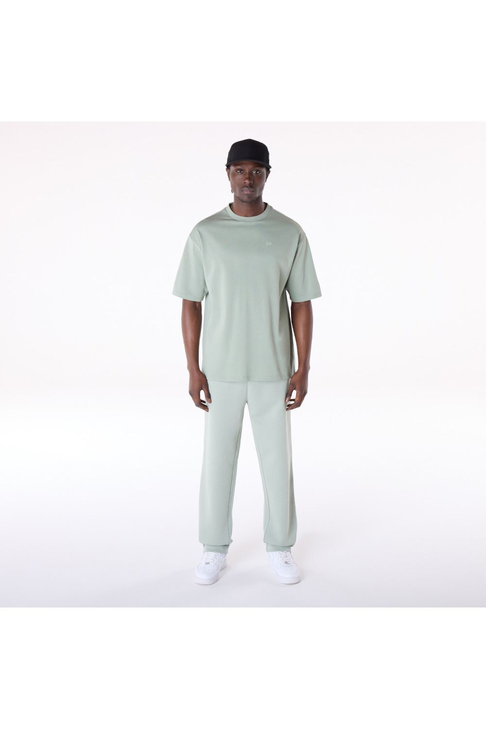 New Era Sticker Pastel Green Oversized T-Shirt - Butterfly Sneakers