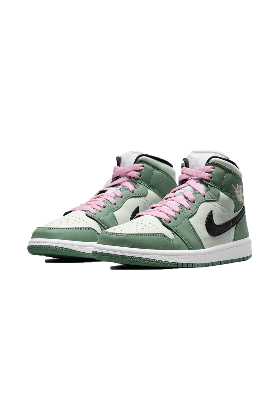 Jordan 1 mid (W) 'Dutch green' - Butterfly Sneakers