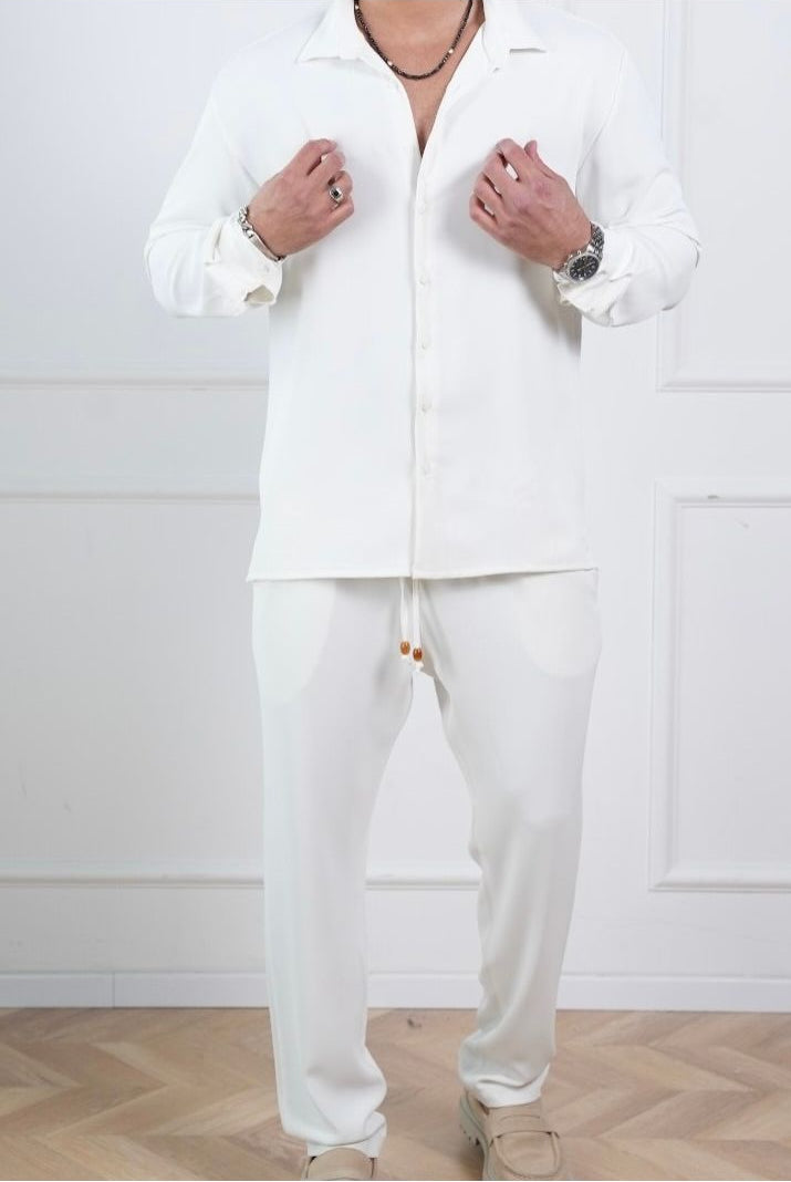 Elegant New York Pants - White - Butterfly Sneakers