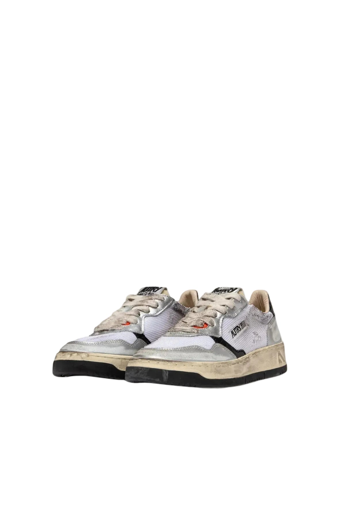 SUPER VINTAGE SILVER BLACK & WHITE - Butterfly Sneakers
