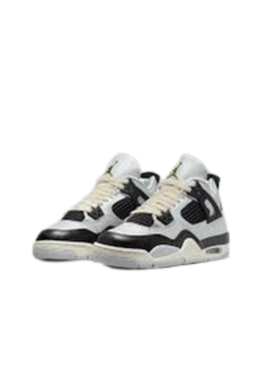 Air Jordan 4 Pure Platinum - Butterfly Sneakers