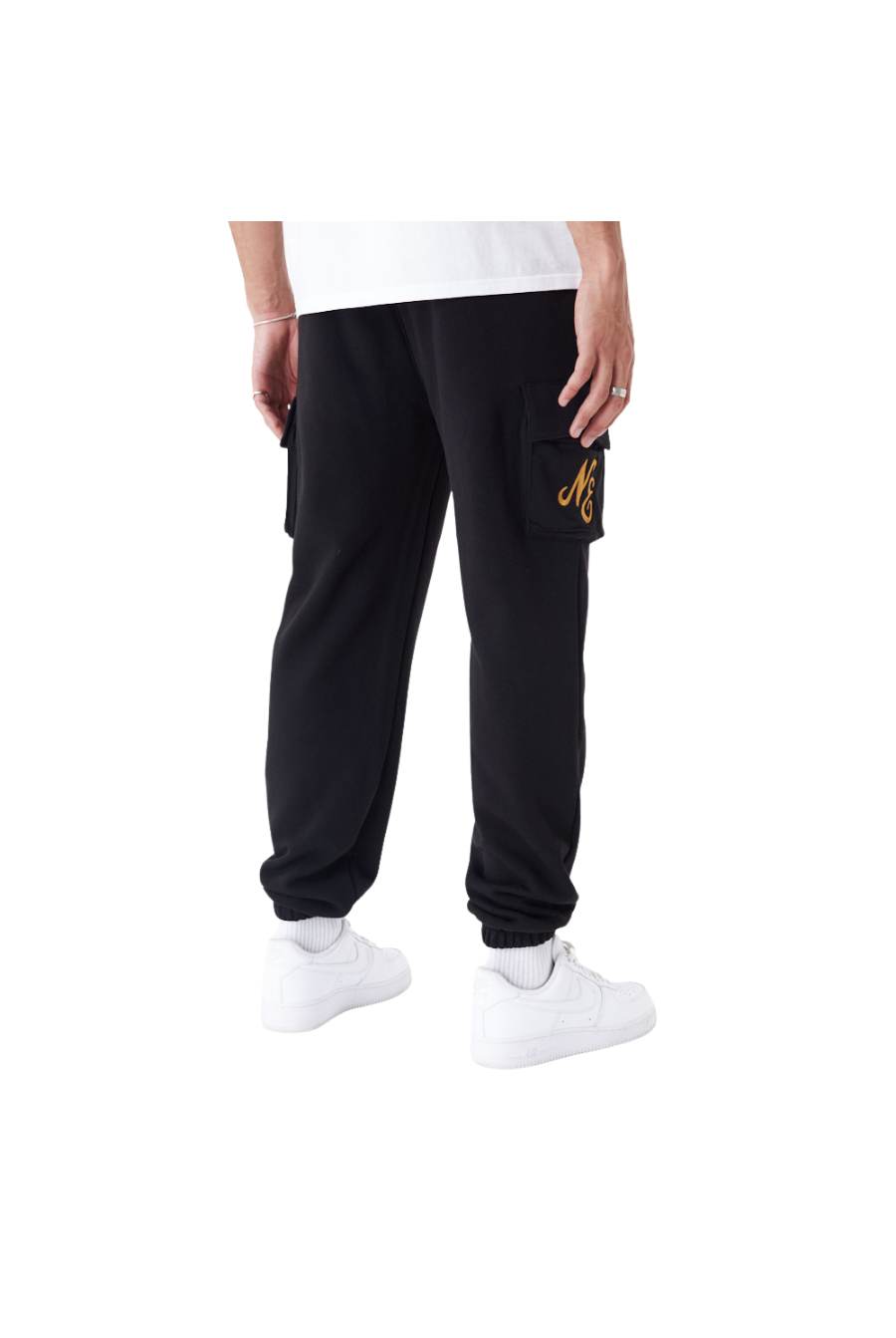 New Era Script Black Cargo Joggers - Butterfly Sneakers