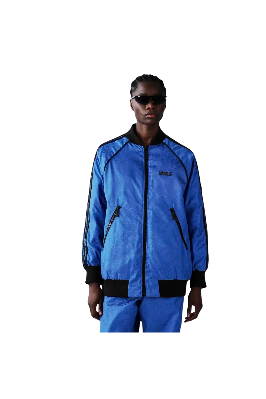 Moncler x adidas Originals Seelos Reversible Bomber Jacket - Royal Blue - Butterfly Sneakers