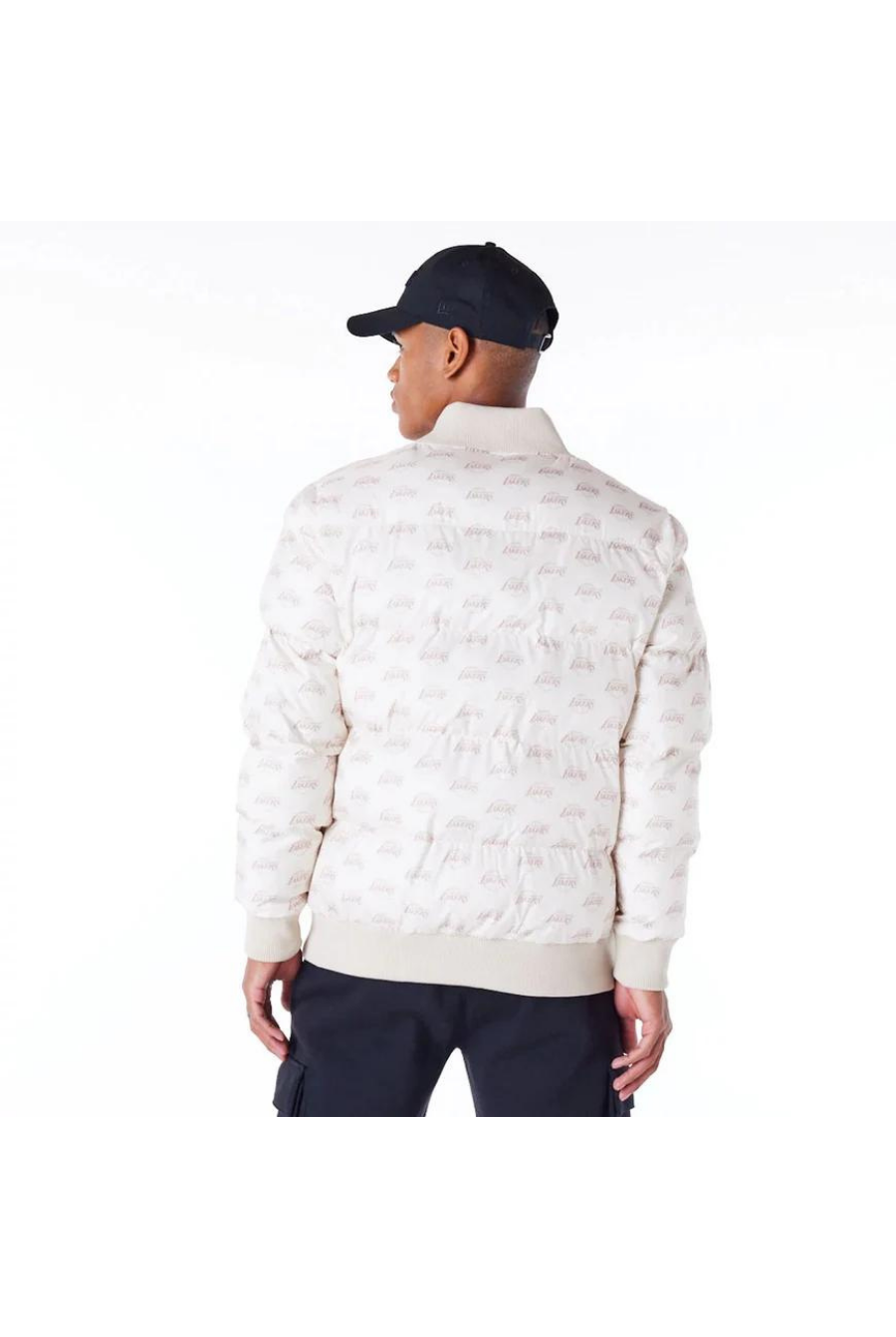 New Era LA Lakers NBA Monogram Stone Puffer Jacket - Butterfly Sneakers
