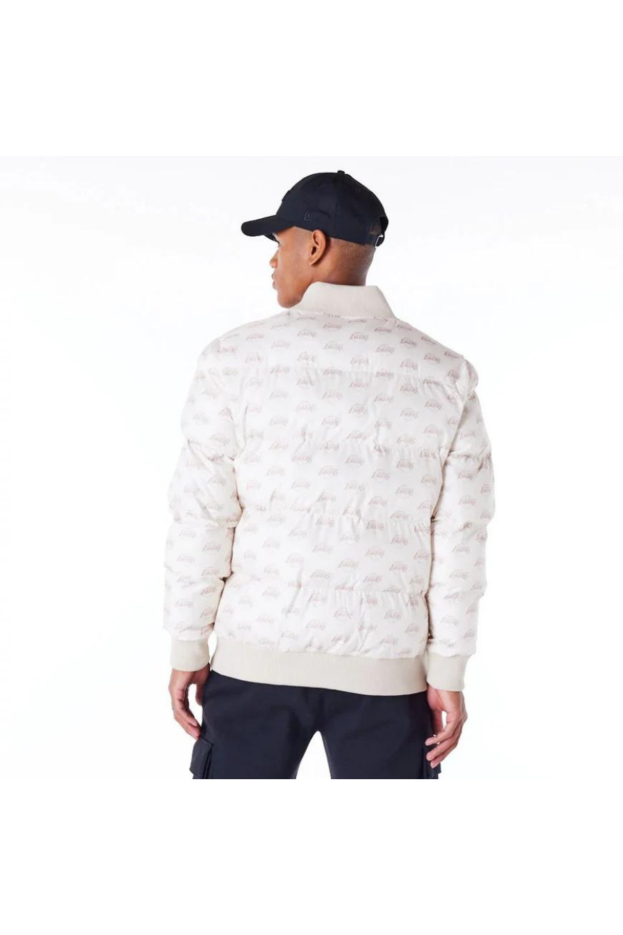 New Era LA Lakers NBA Monogram Stone Puffer Jacket - Butterfly Sneakers