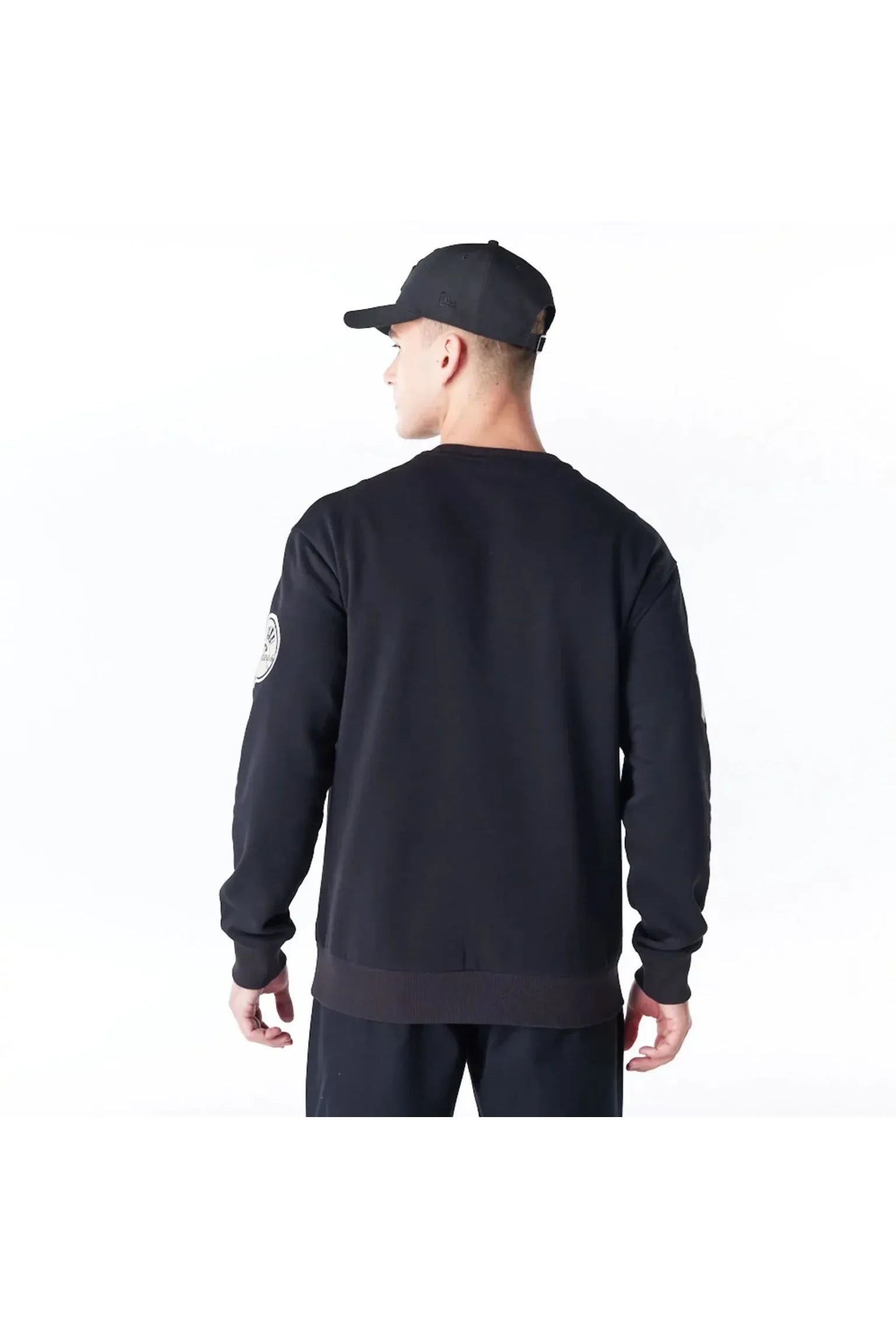 New York Yankees MLB Tartan Infill Black Crewneck Sweater - Butterfly Sneakers