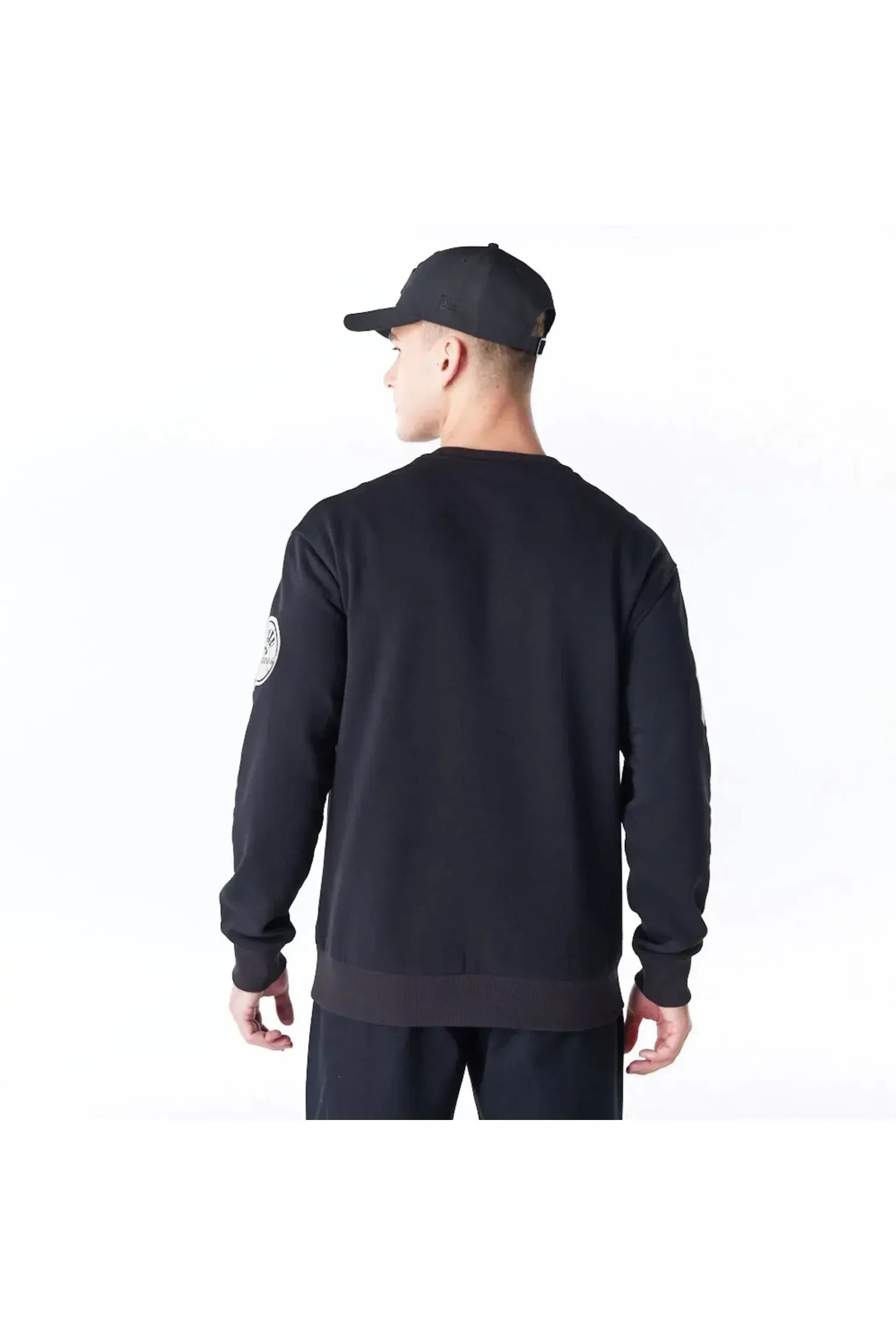 New York Yankees MLB Tartan Infill Black Crewneck Sweater - Butterfly Sneakers