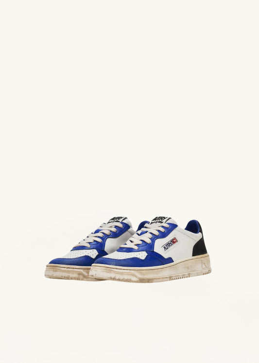 SUPER VINTAGE WHITE BLUE & BLACK סניקרס