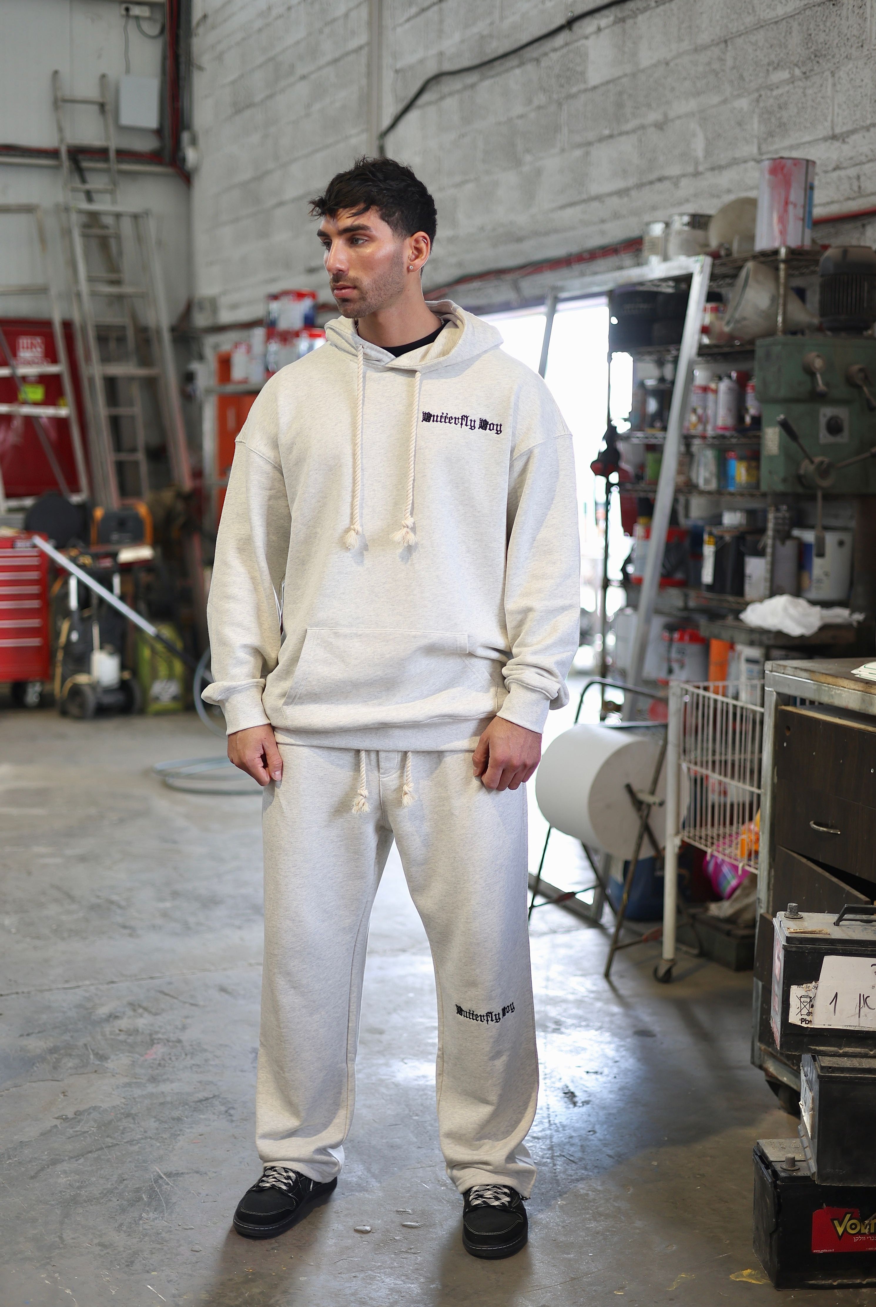 קפוצ'ון OS BUTTERFLY DRW עם רקמה - Butterfly Sneakers