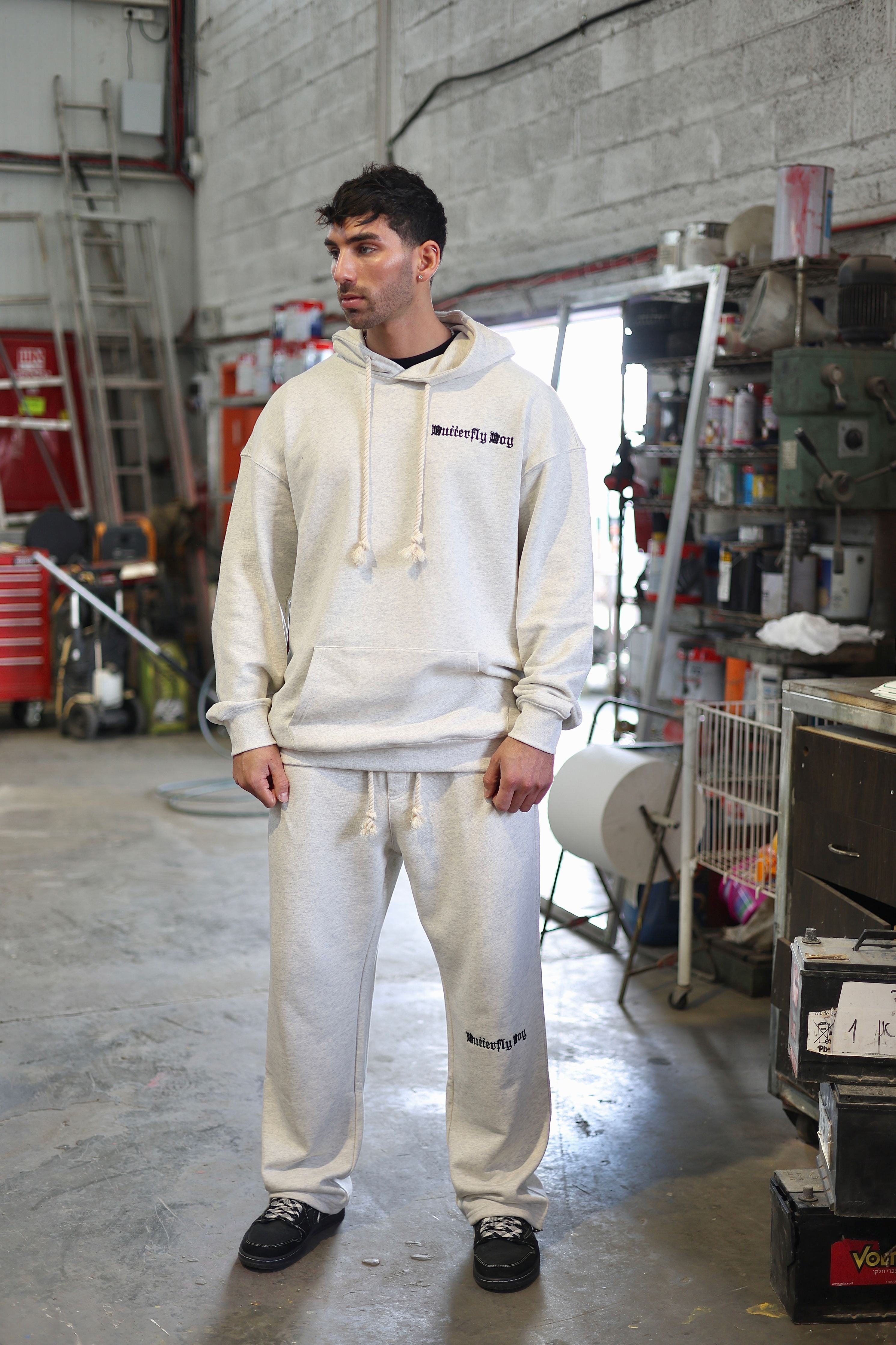 קפוצ'ון OS BUTTERFLY DRW עם רקמה - Butterfly Sneakers