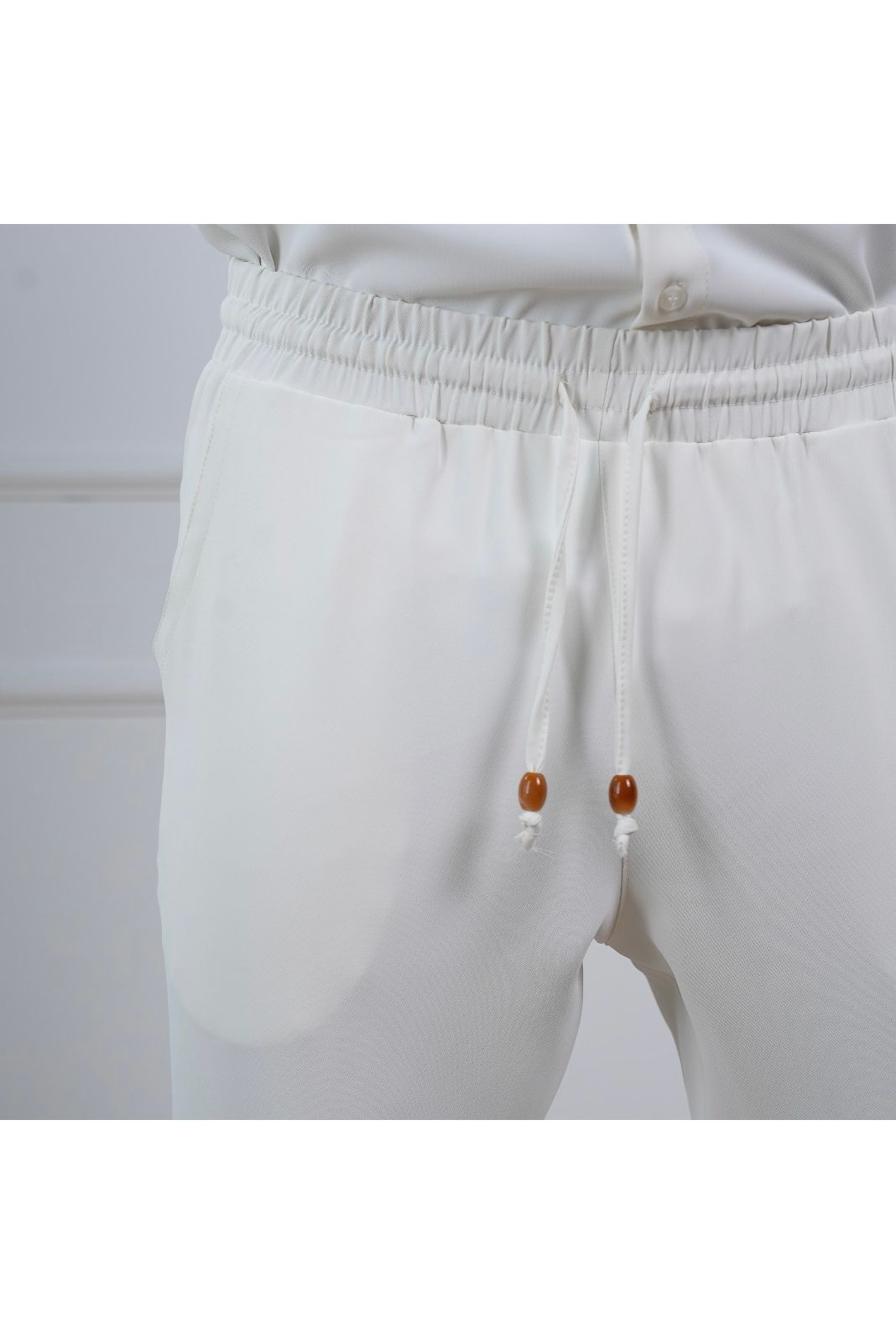 Elegant New York Pants - White - Butterfly Sneakers