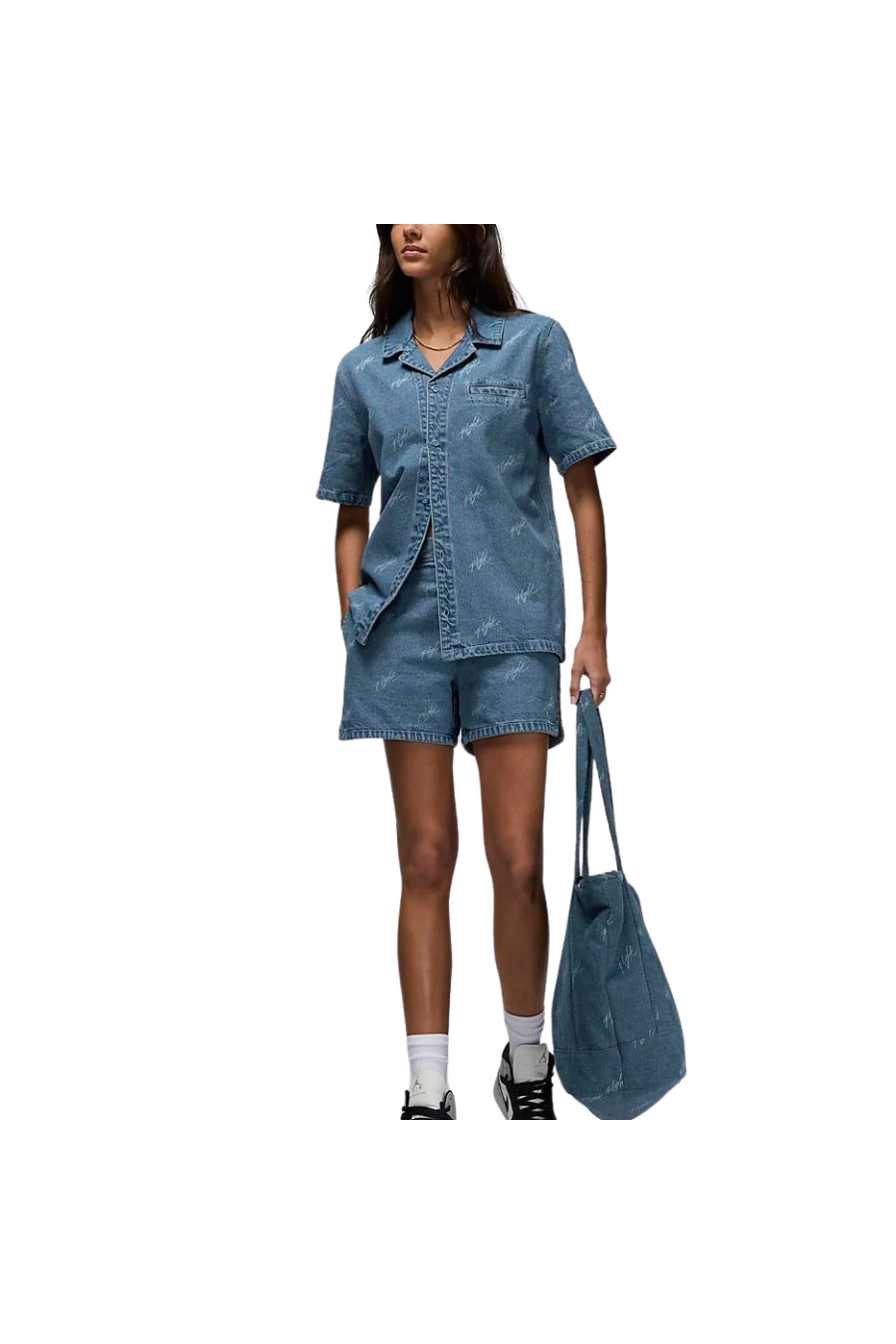 Jordan Denim Women's Tops - Butterfly Sneakers