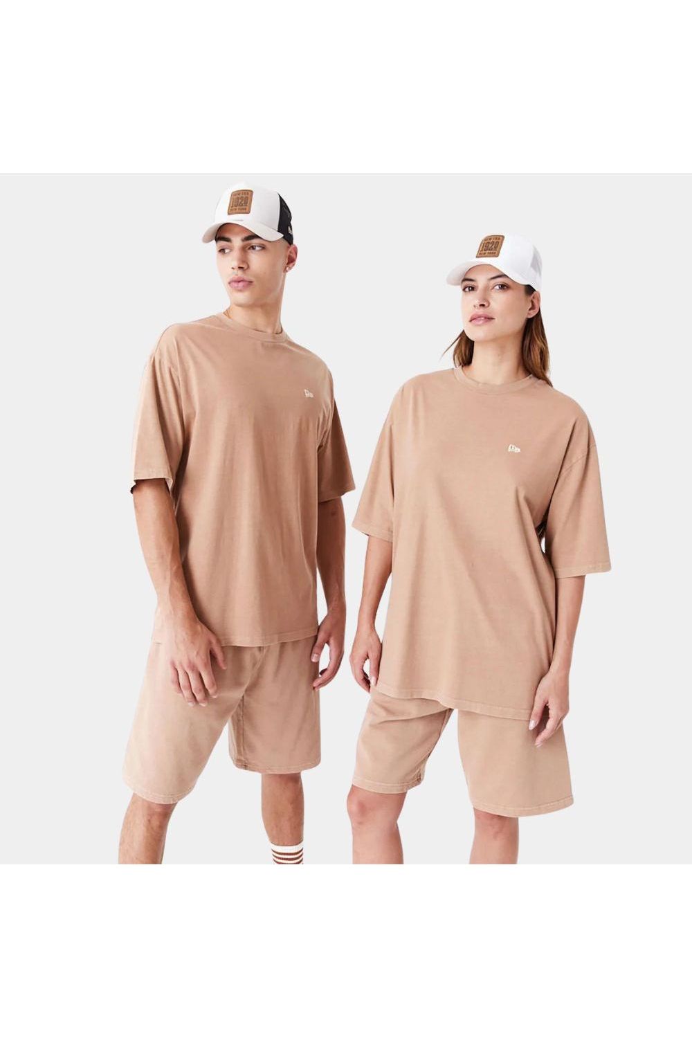 Washed Orange Oversized T-Shirt - Butterfly Sneakers