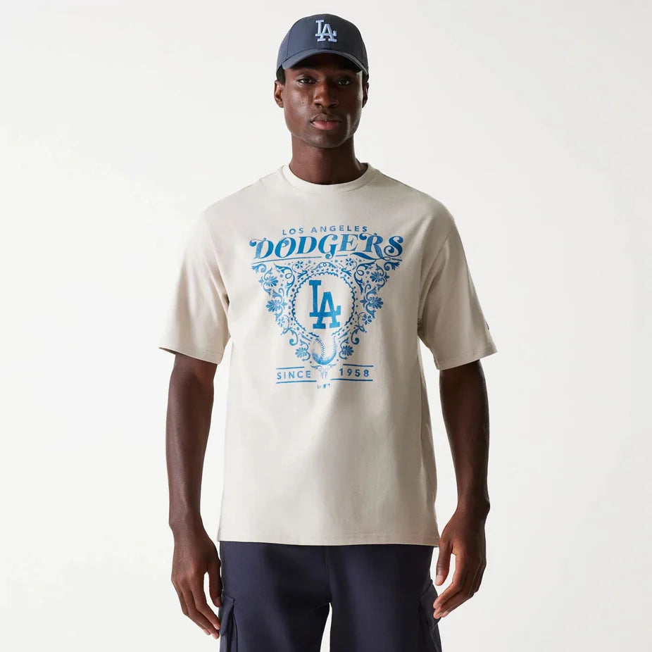 MLB FLORAL GRPHC OS TEE חולצת טי שרט שרוול קצר