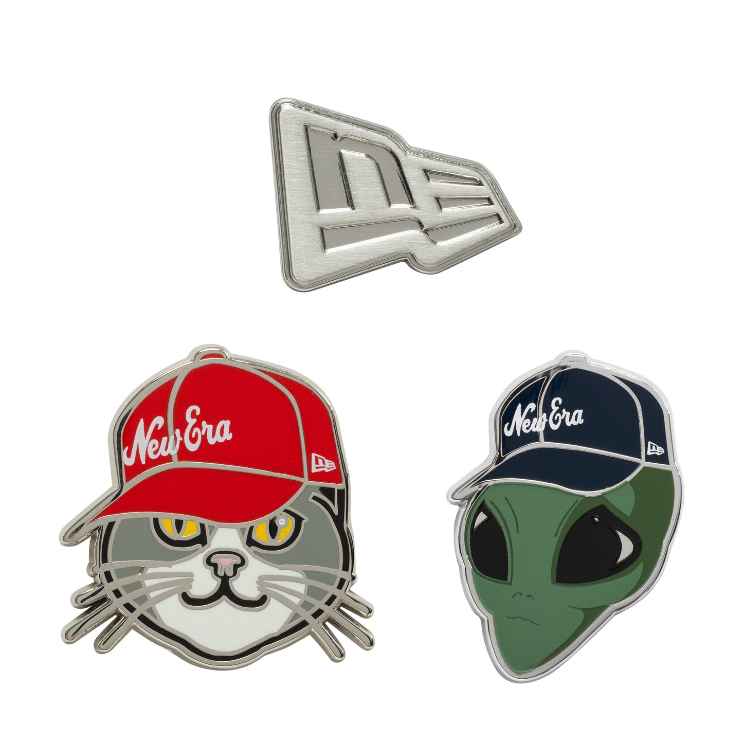NE 3 PIN GIFT SET 2 NEWERA SLV