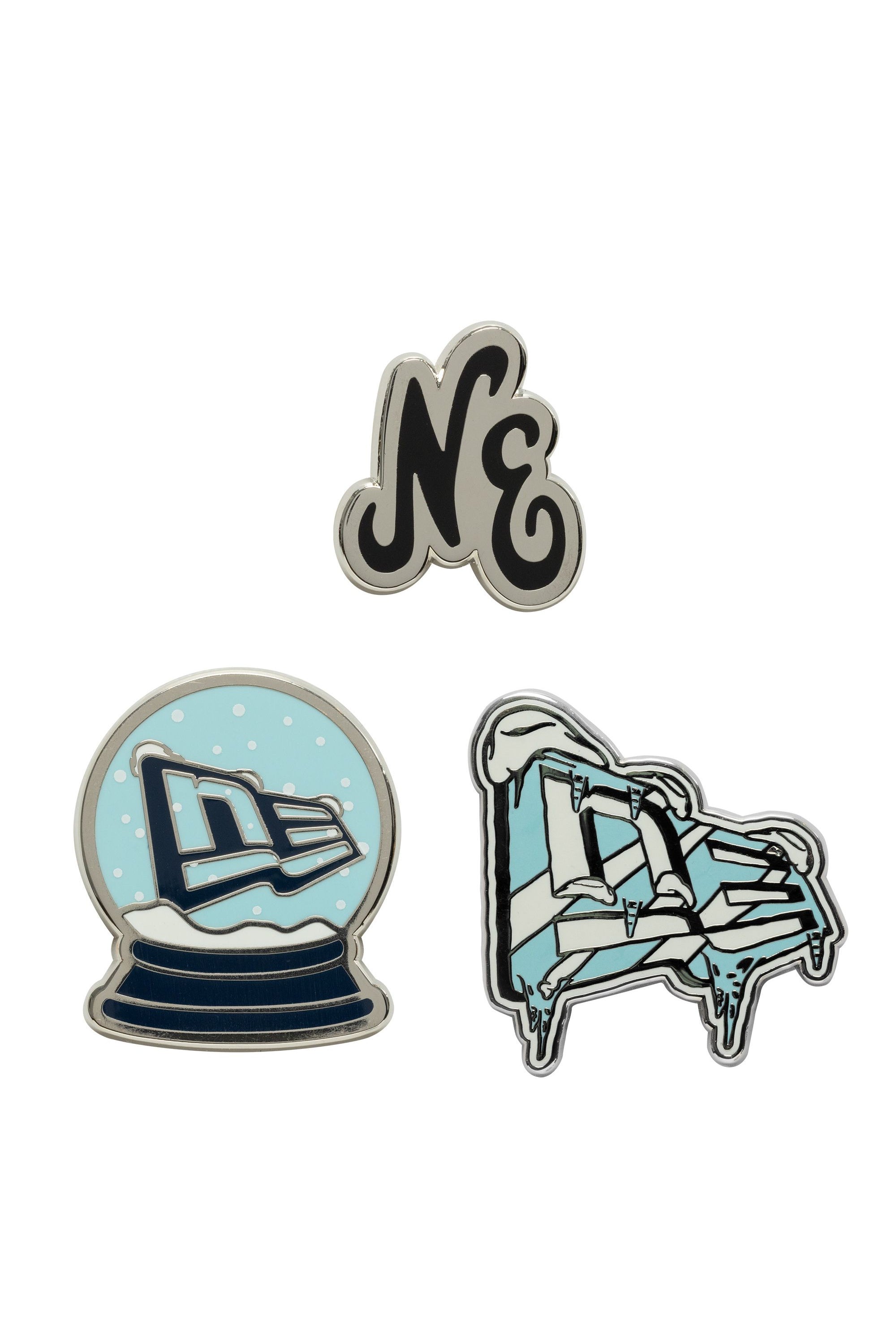 NE 3 PIN GIFT SET 1 NEWERA SLV סיכות לכובע - Butterfly Sneakers