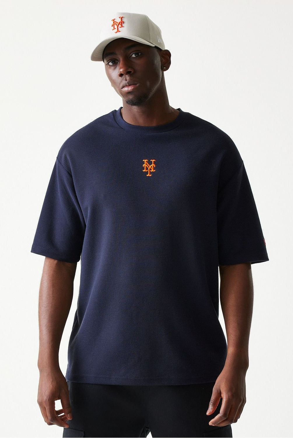 MLB WAFFLE OS TEE חולצת טי שרט אוברסייז שרוול קצר בד וואפל - Butterfly Sneakers