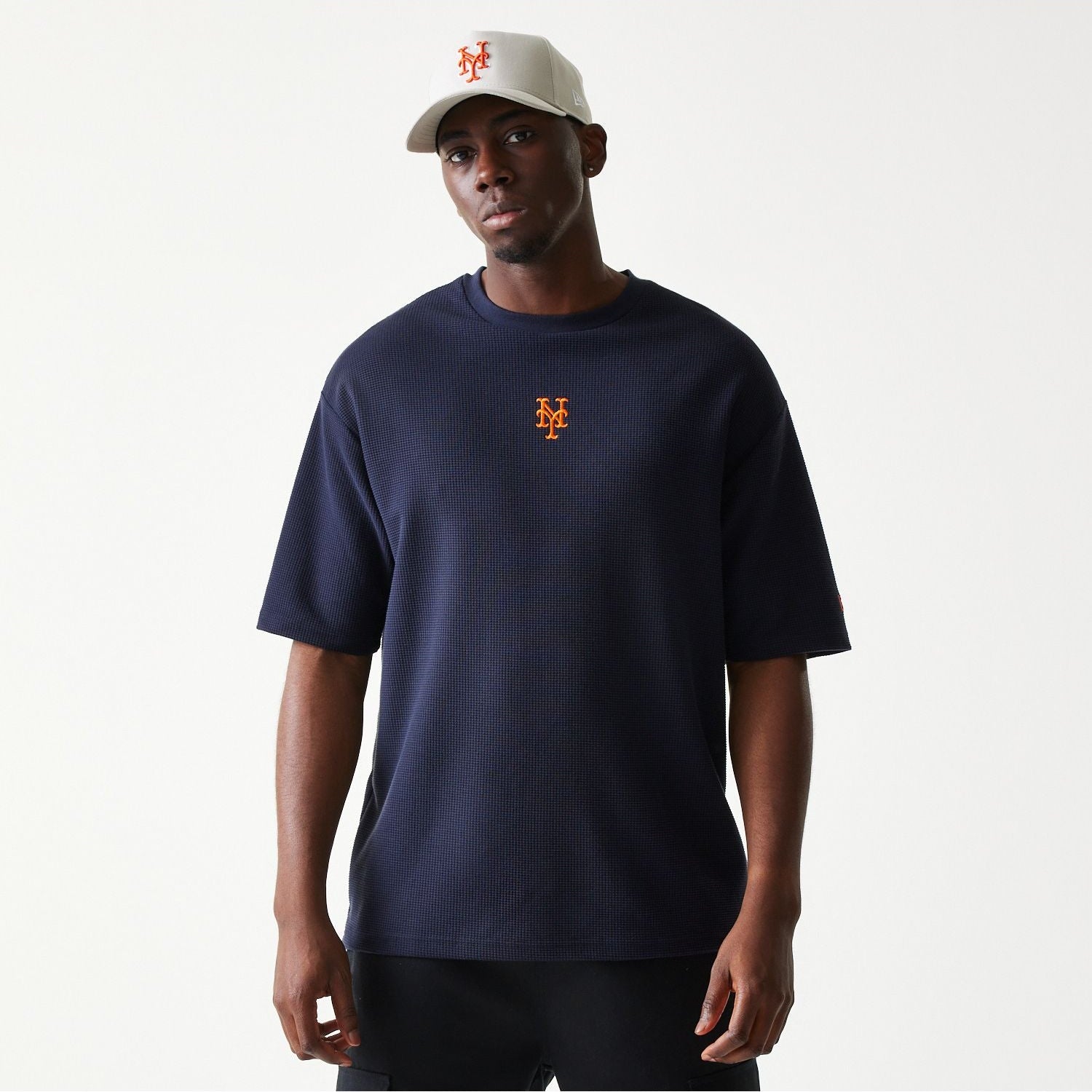 MLB WAFFLE OS TEE חולצת טי שרט אוברסייז שרוול קצר בד וואפל - Butterfly Sneakers