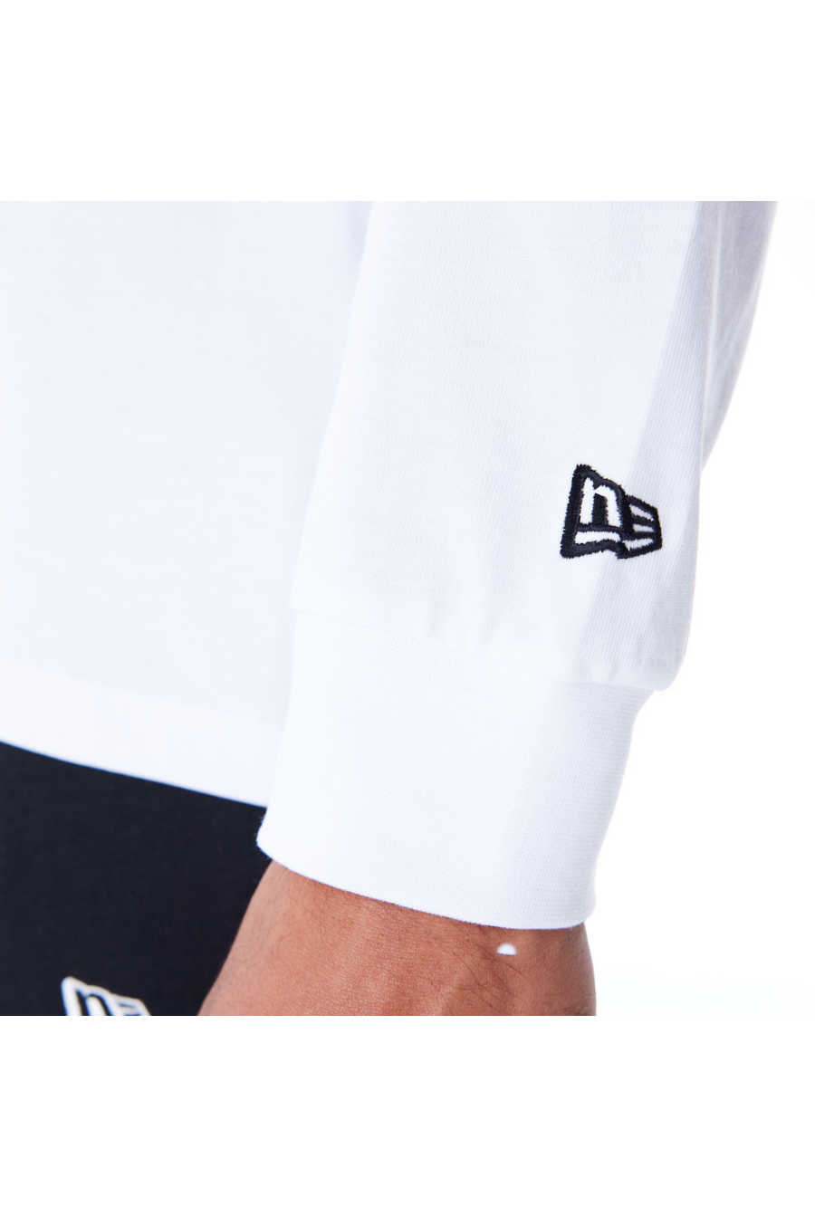 New Era Flag Flame White Long Sleeve T-Shirt - Butterfly Sneakers