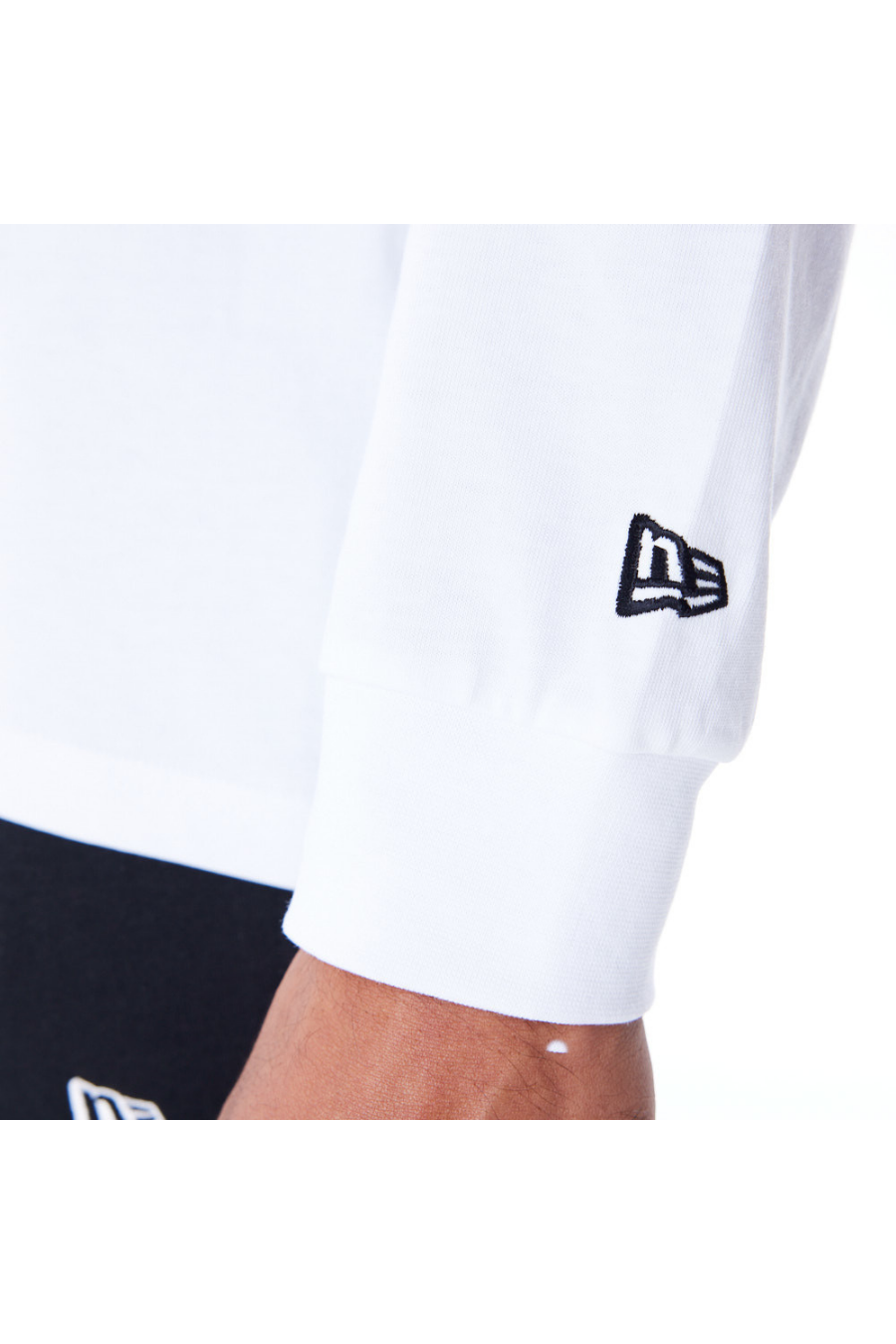 New Era Flag Flame White Long Sleeve T-Shirt - Butterfly Sneakers