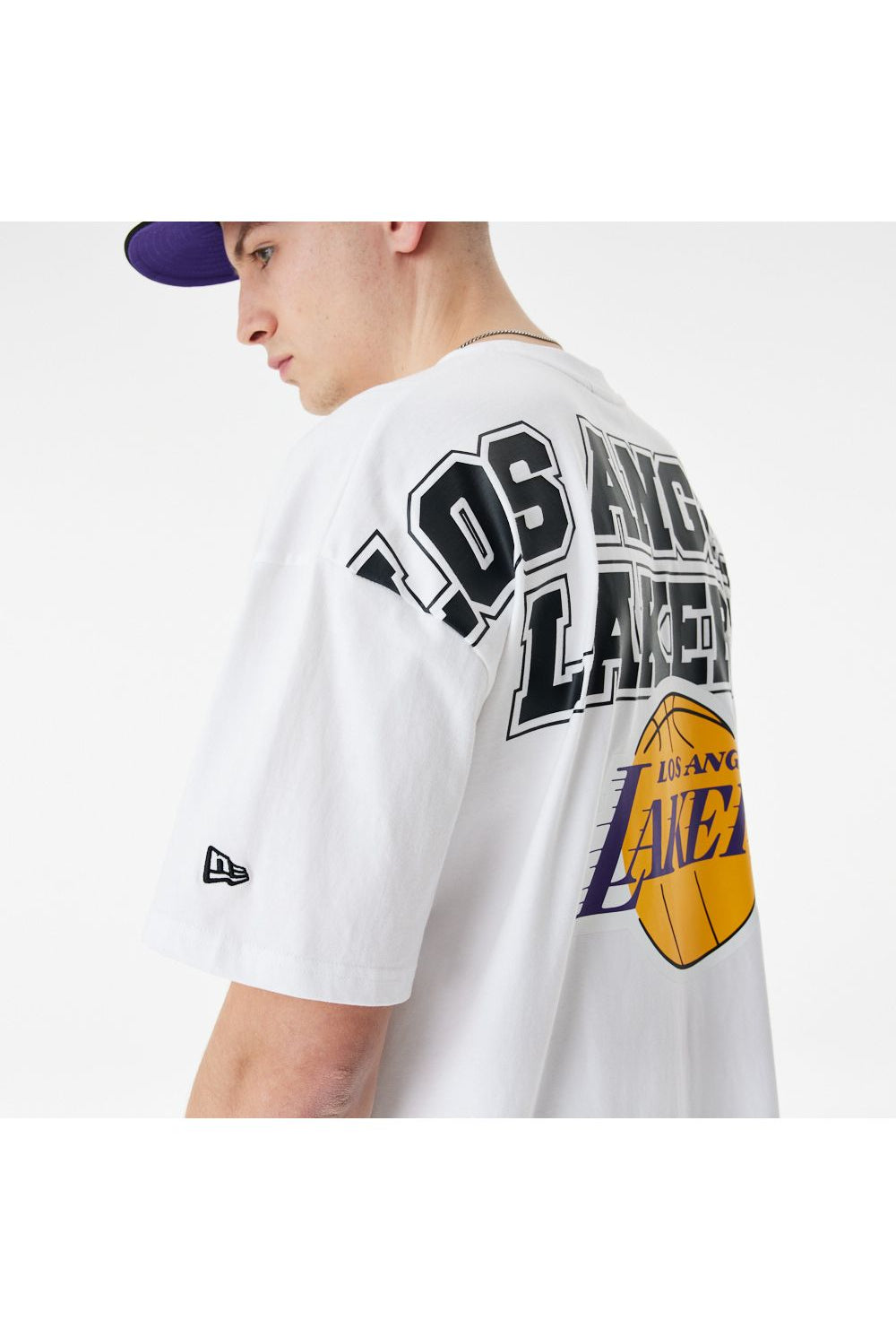 חולצת טי שירט שרוול קצר OS LAKERS - Butterfly Sneakers