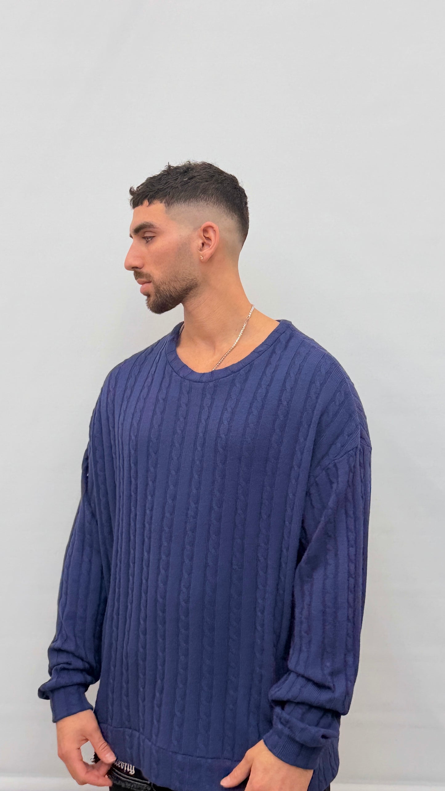 Butterfly Boy Signature Cable Knit - Blue