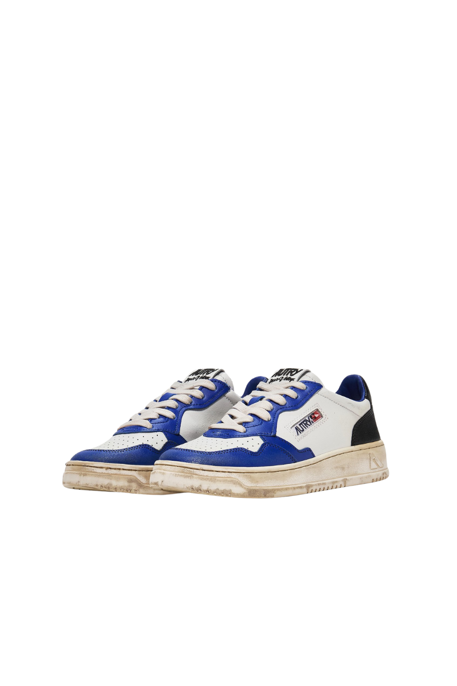 SUPER VINTAGE WHITE BLUE & BLACK סניקרס - Butterfly Sneakers