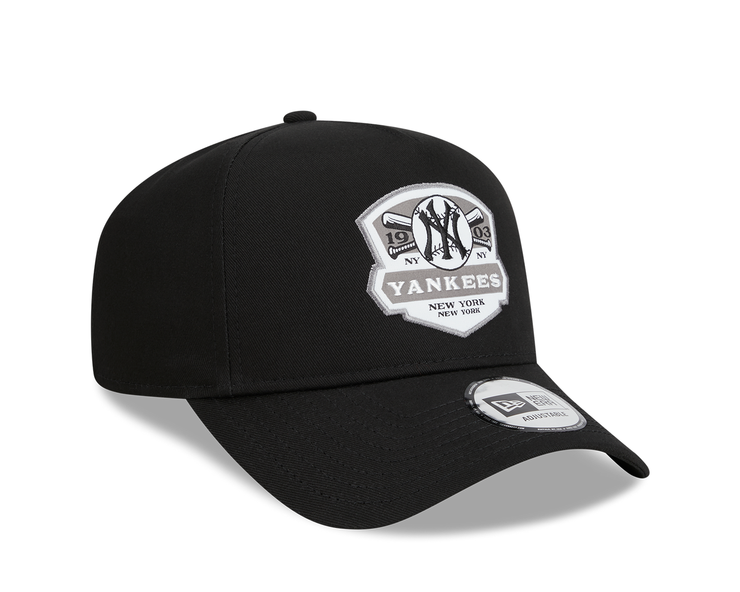 NEW ERA New York Yankees MLB Patch Black A-Frame Trucker Cap