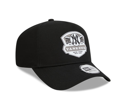NEW ERA New York Yankees MLB Patch Black A-Frame Trucker Cap