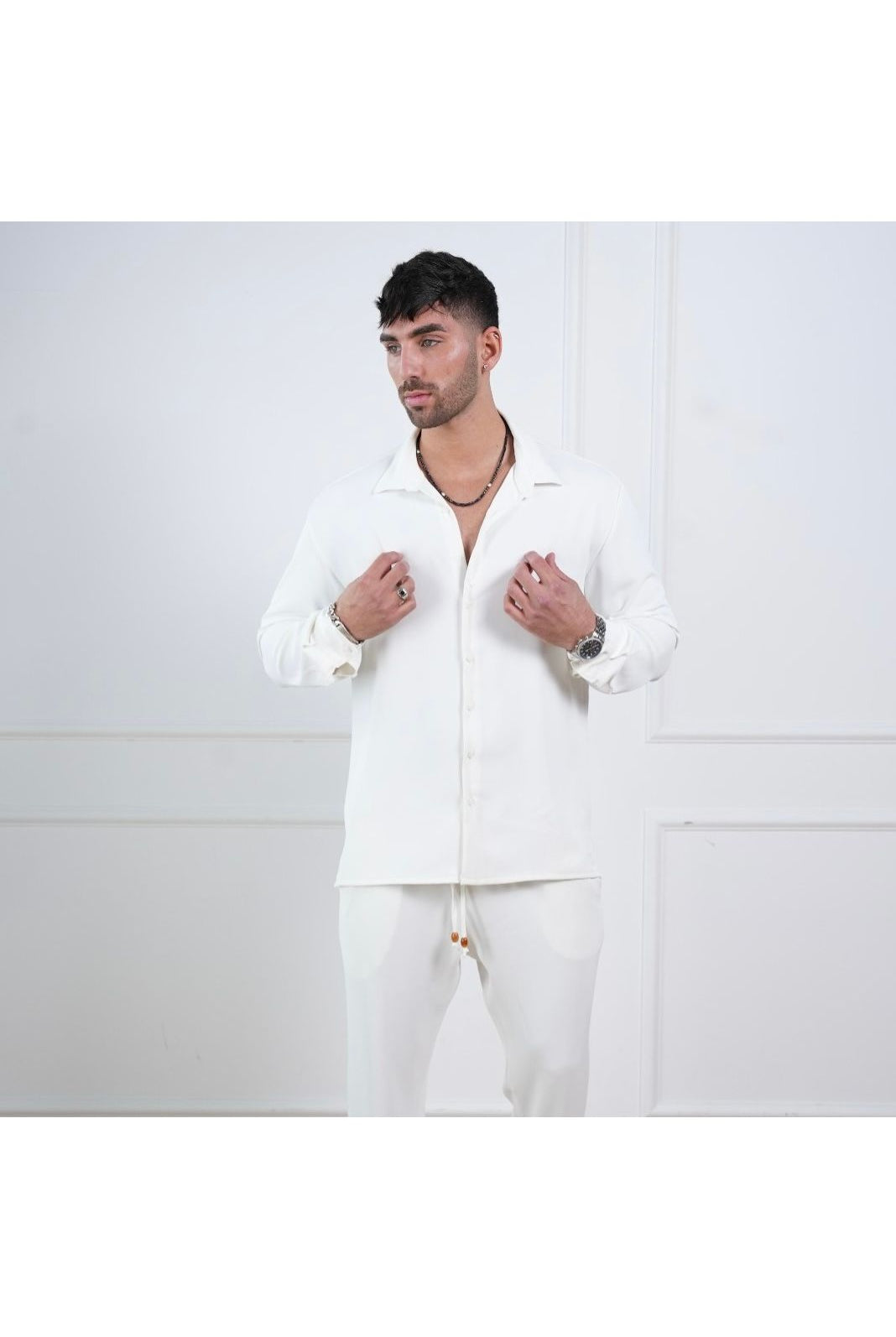 Elegant New York Pants - White - Butterfly Sneakers