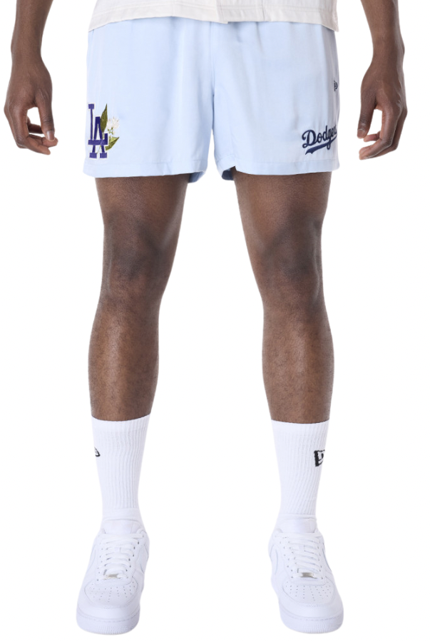 LA Dodgers MLB Woven Pastel Blue Shorts (מכנס) - Butterfly Sneakers