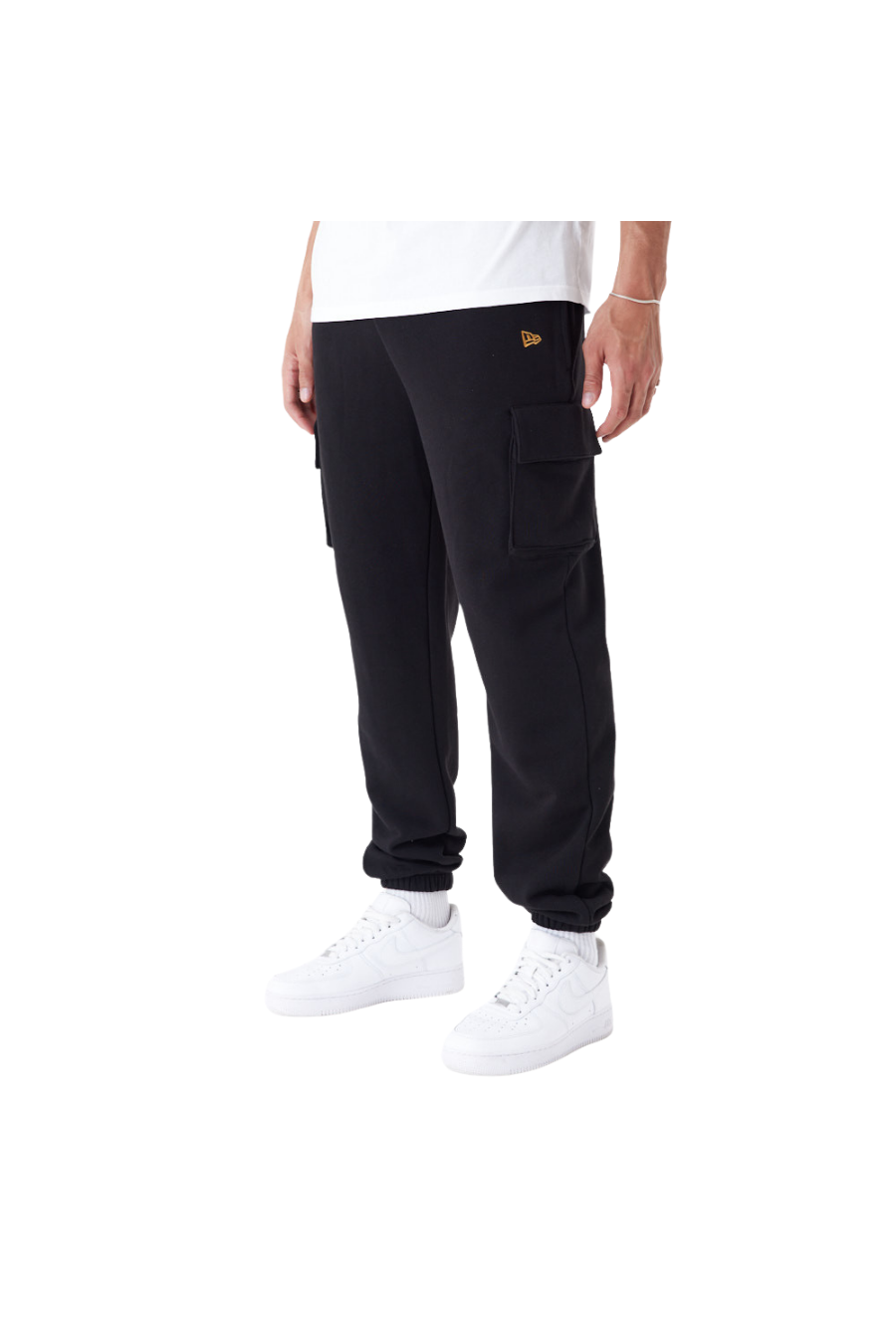 New Era Script Black Cargo Joggers - Butterfly Sneakers