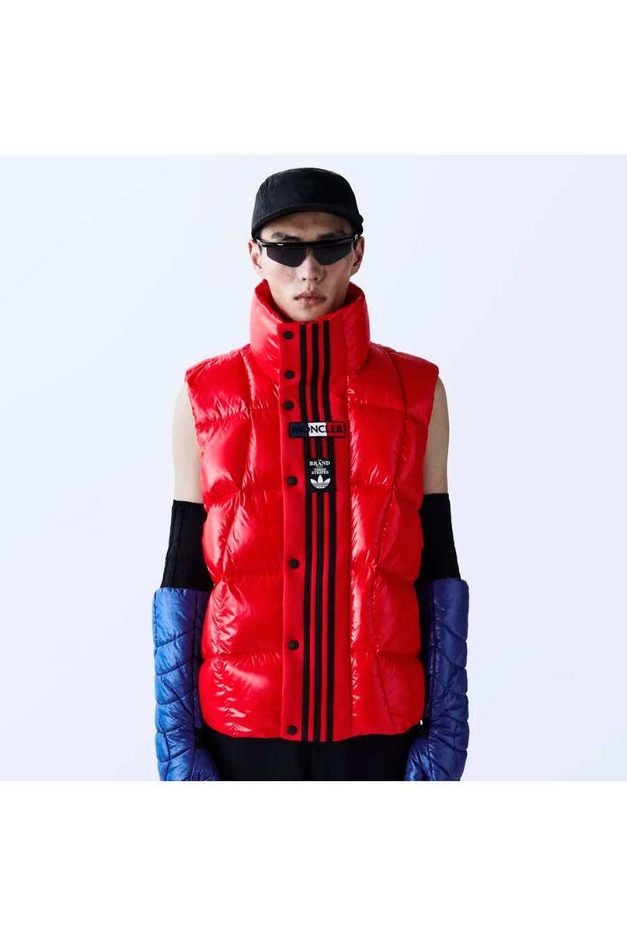 Moncler x adidas Originals Bozon Adibreak Vest - Solar Red - Butterfly Sneakers