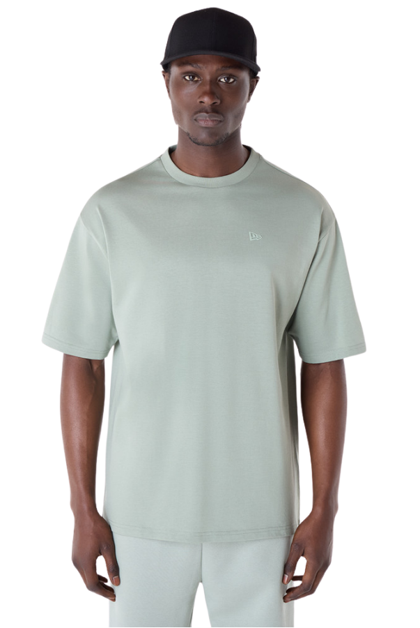 New Era Sticker Pastel Green Oversized T-Shirt - Butterfly Sneakers