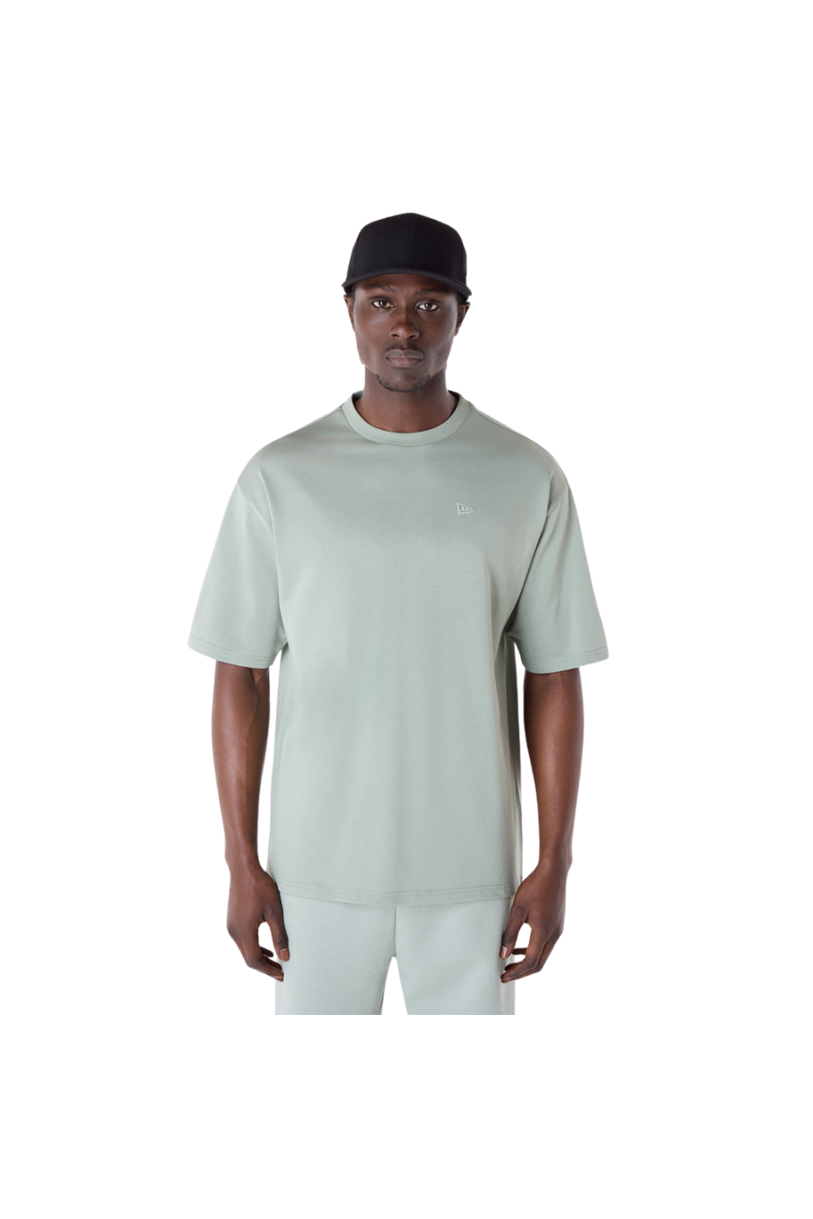 New Era Sticker Pastel Green Oversized T-Shirt - Butterfly Sneakers