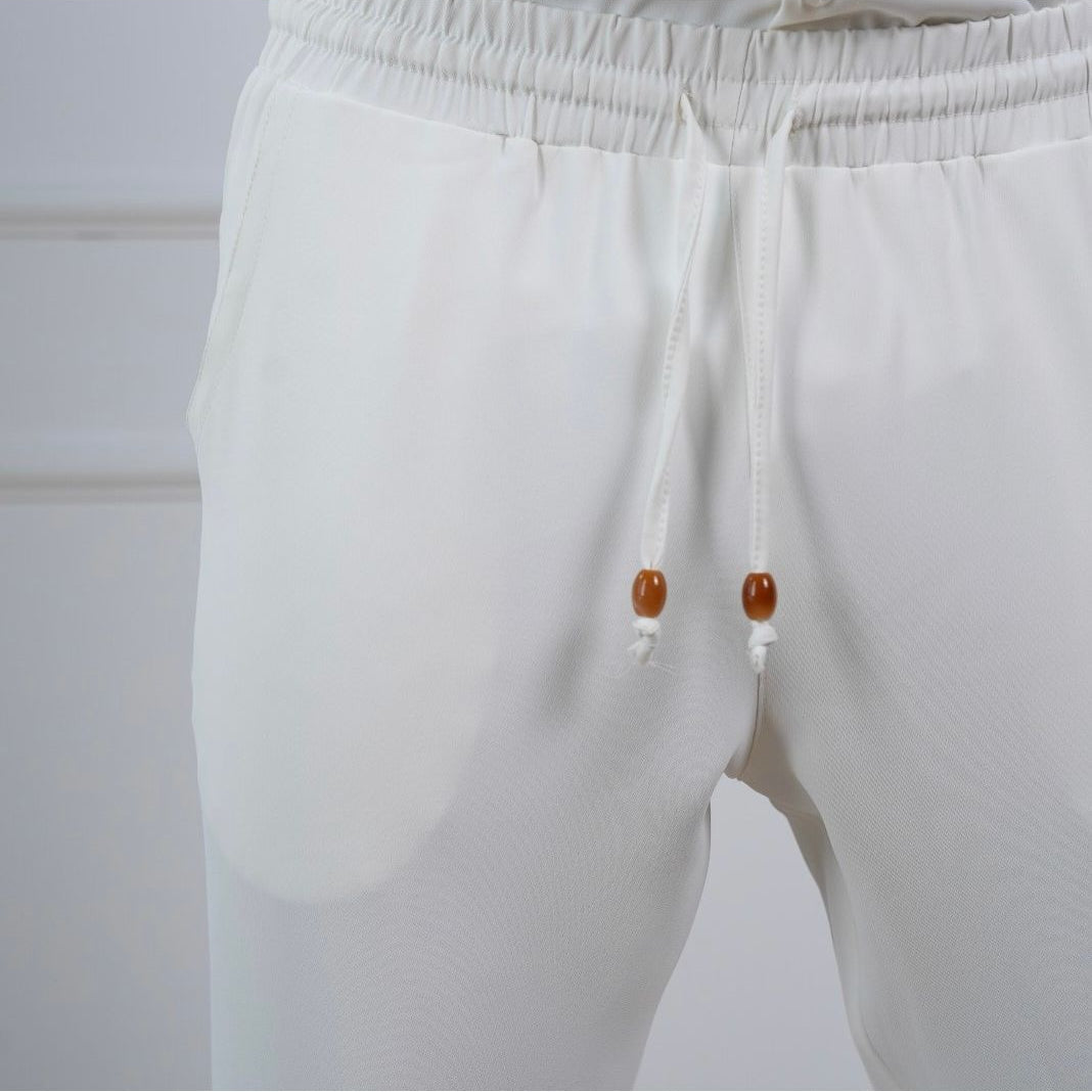 Elegant New York Pants - White - Butterfly Sneakers