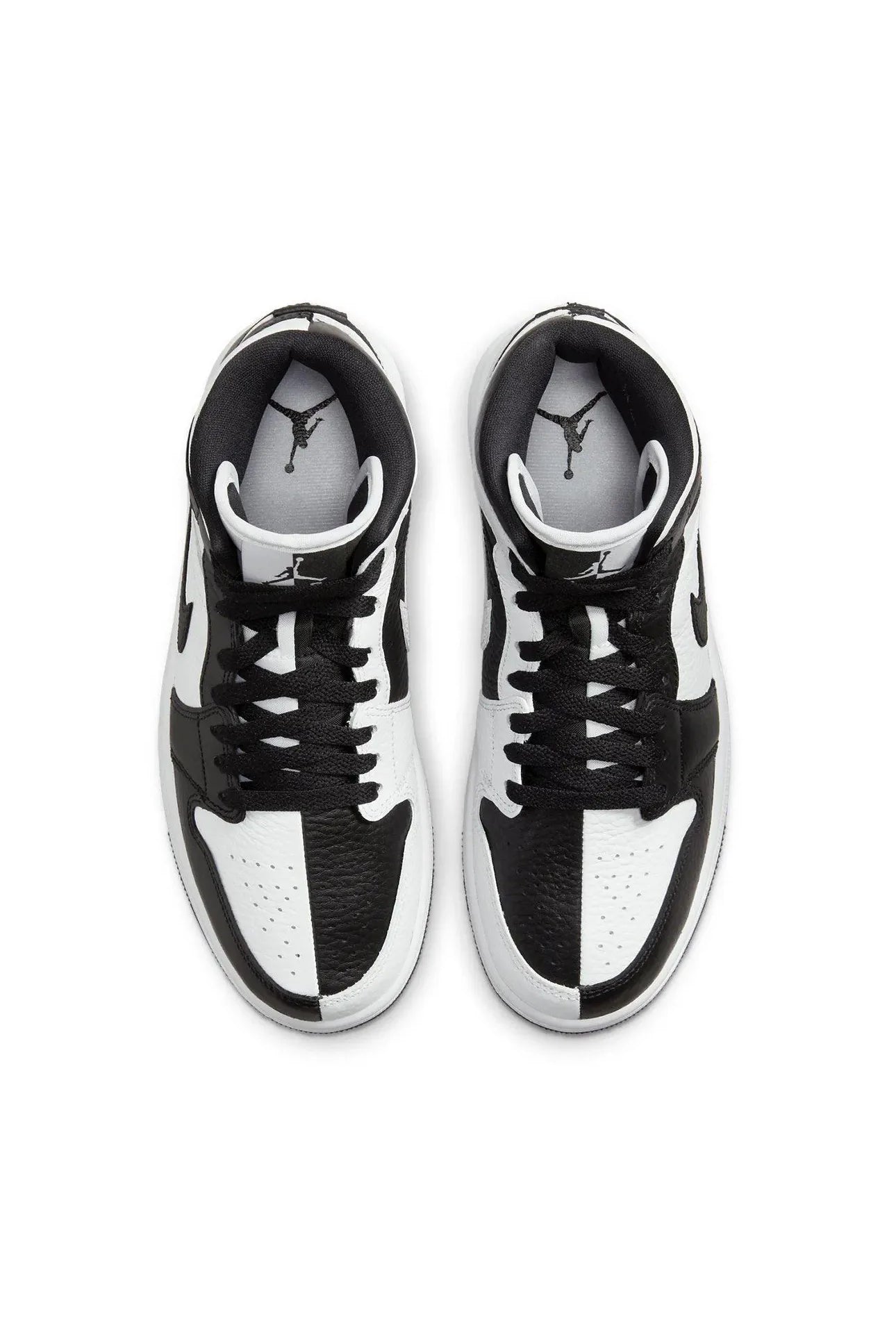Jordan 1 Mid Split Black White - Butterfly Sneakers
