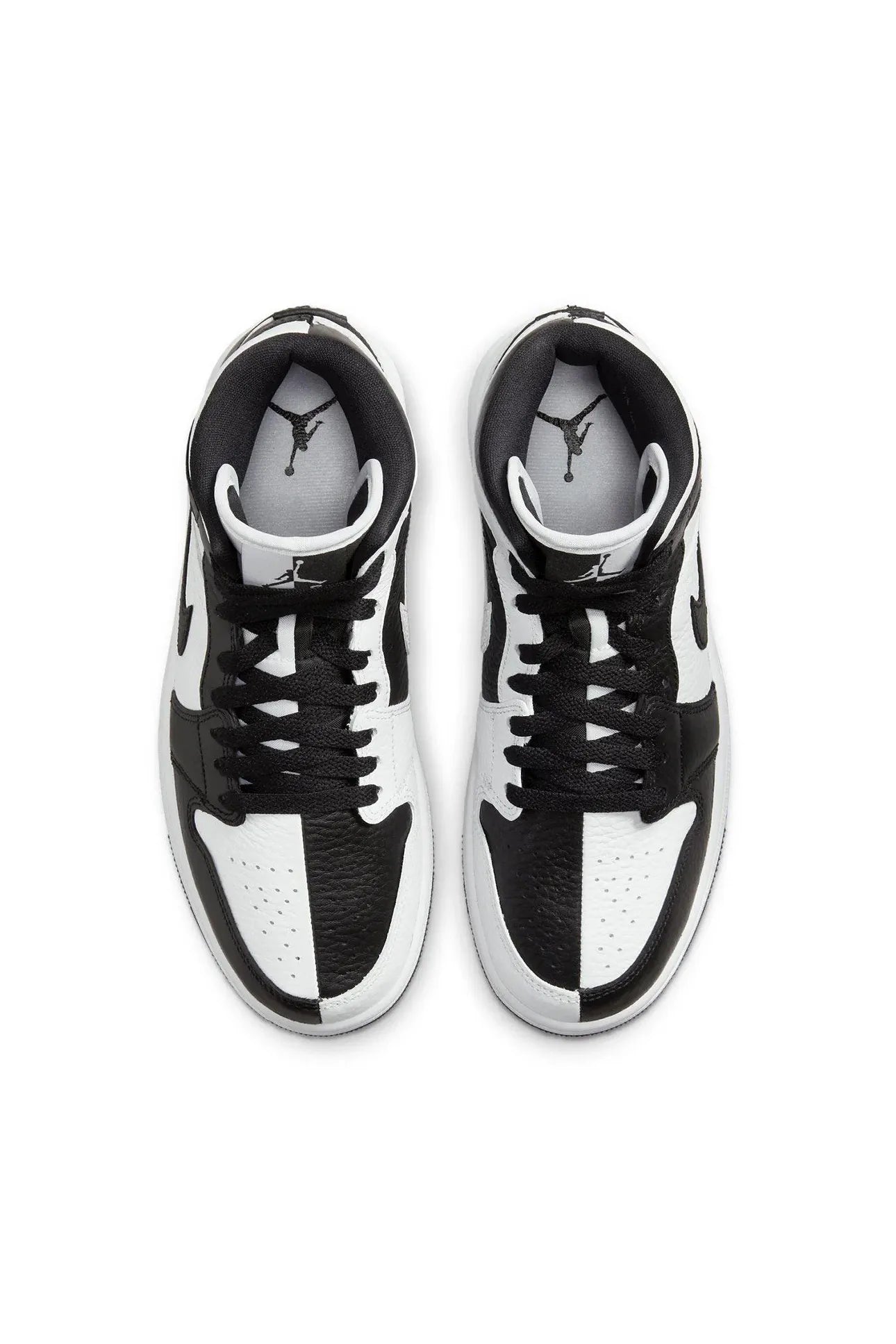 Jordan 1 Mid Split Black White - Butterfly Sneakers