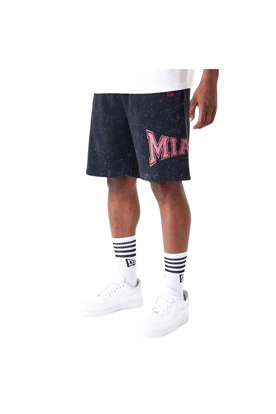 New Era Miami Heat NBA Washed Black Shorts - Butterfly Sneakers