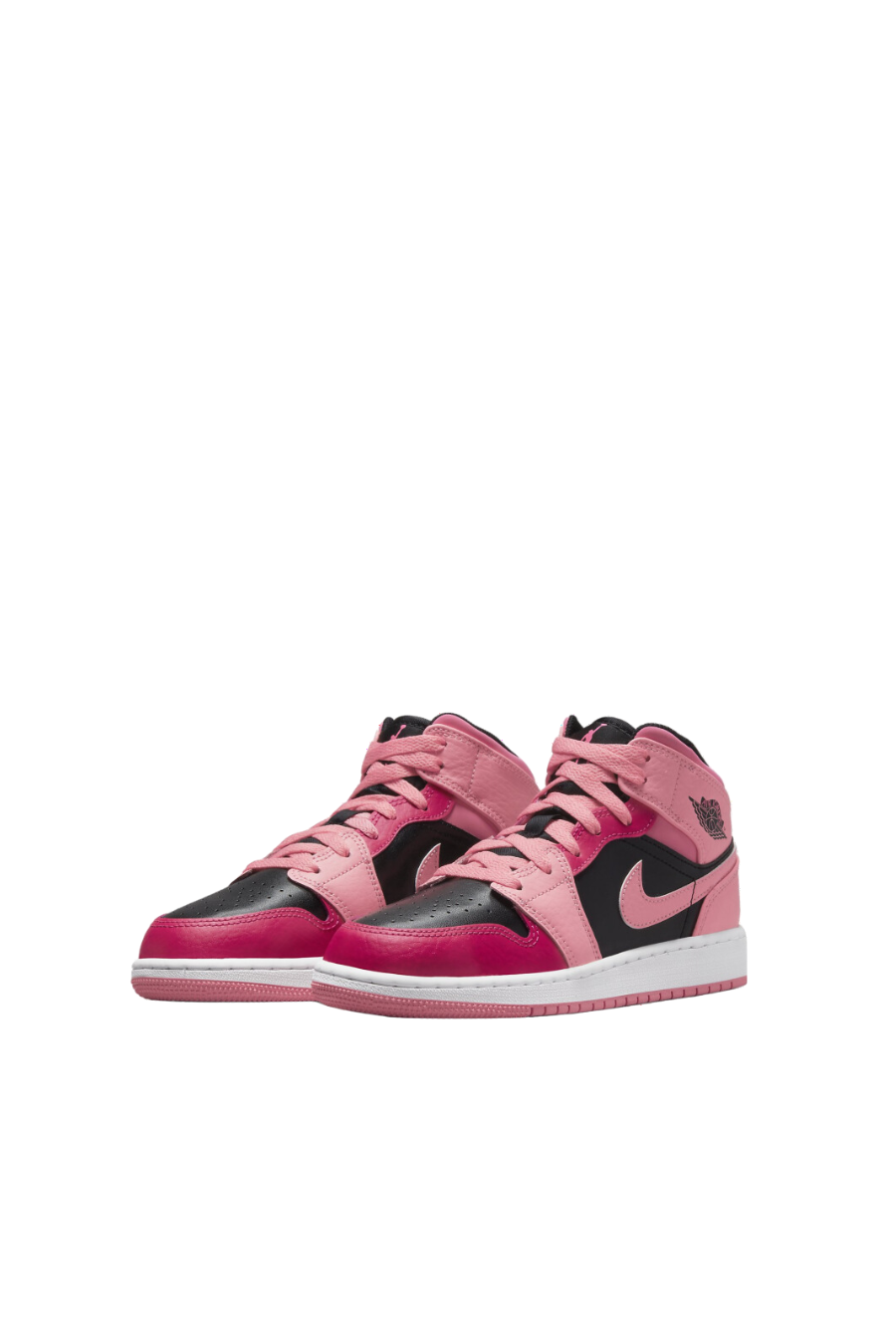Jordan 1 Mid Coral Chalk GS - Butterfly Sneakers
