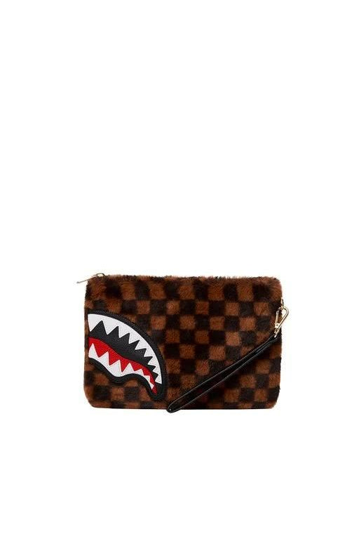 SPRAYGROUND FUR SHARKS IN PARIS CROSS-OVER CLUTCH - Butterfly Sneakers
