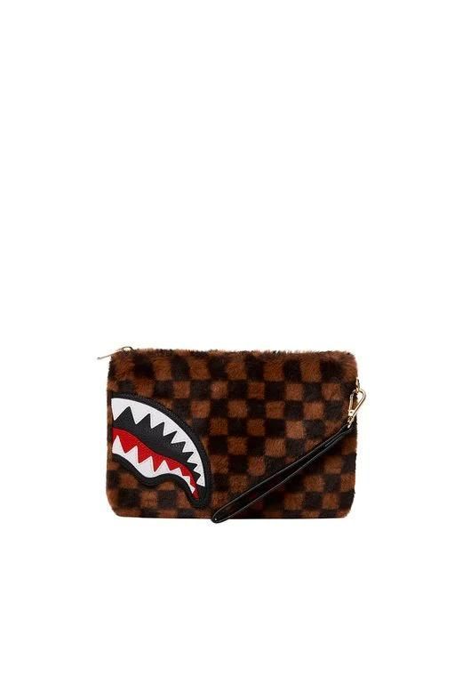 SPRAYGROUND FUR SHARKS IN PARIS CROSS-OVER CLUTCH - Butterfly Sneakers