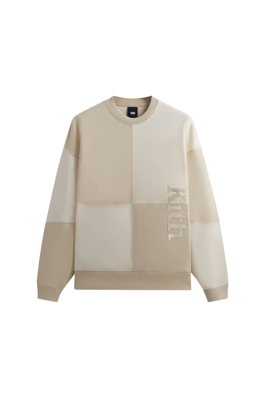 Kith Multi Panelled Nelson Crewneck Sandrift - Butterfly Sneakers