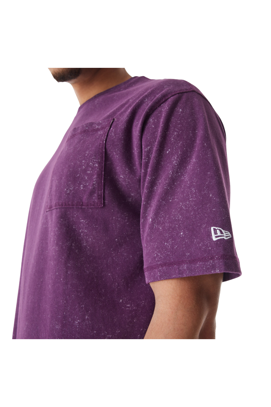 Wash Dark Purple Oversized T-Shirt - Butterfly Sneakers