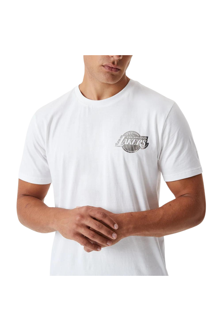 NEW ERA LA Lakers Metallic White T-Shirt - Butterfly Sneakers